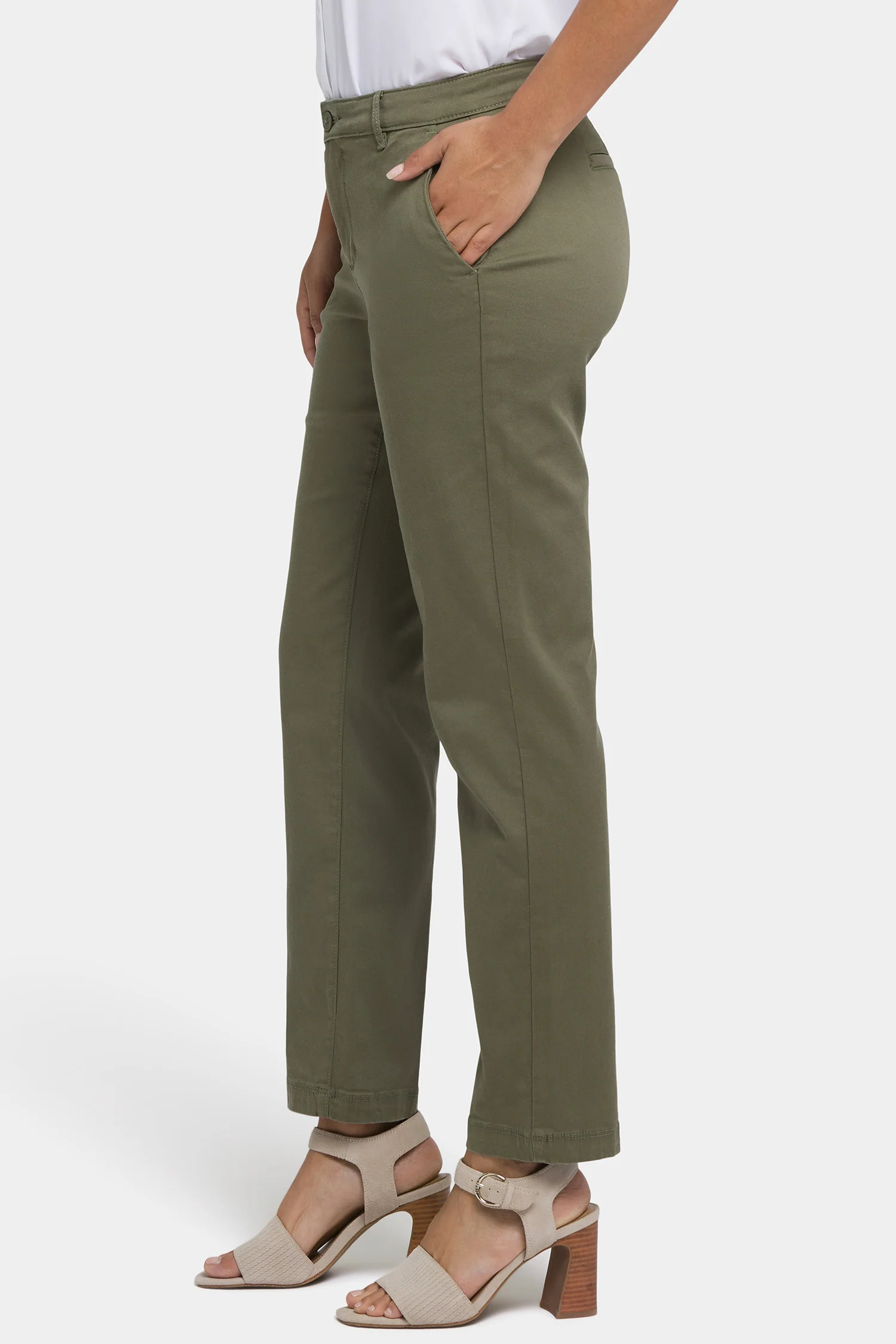 Sadie Slim Pants - Avocado - Image 3