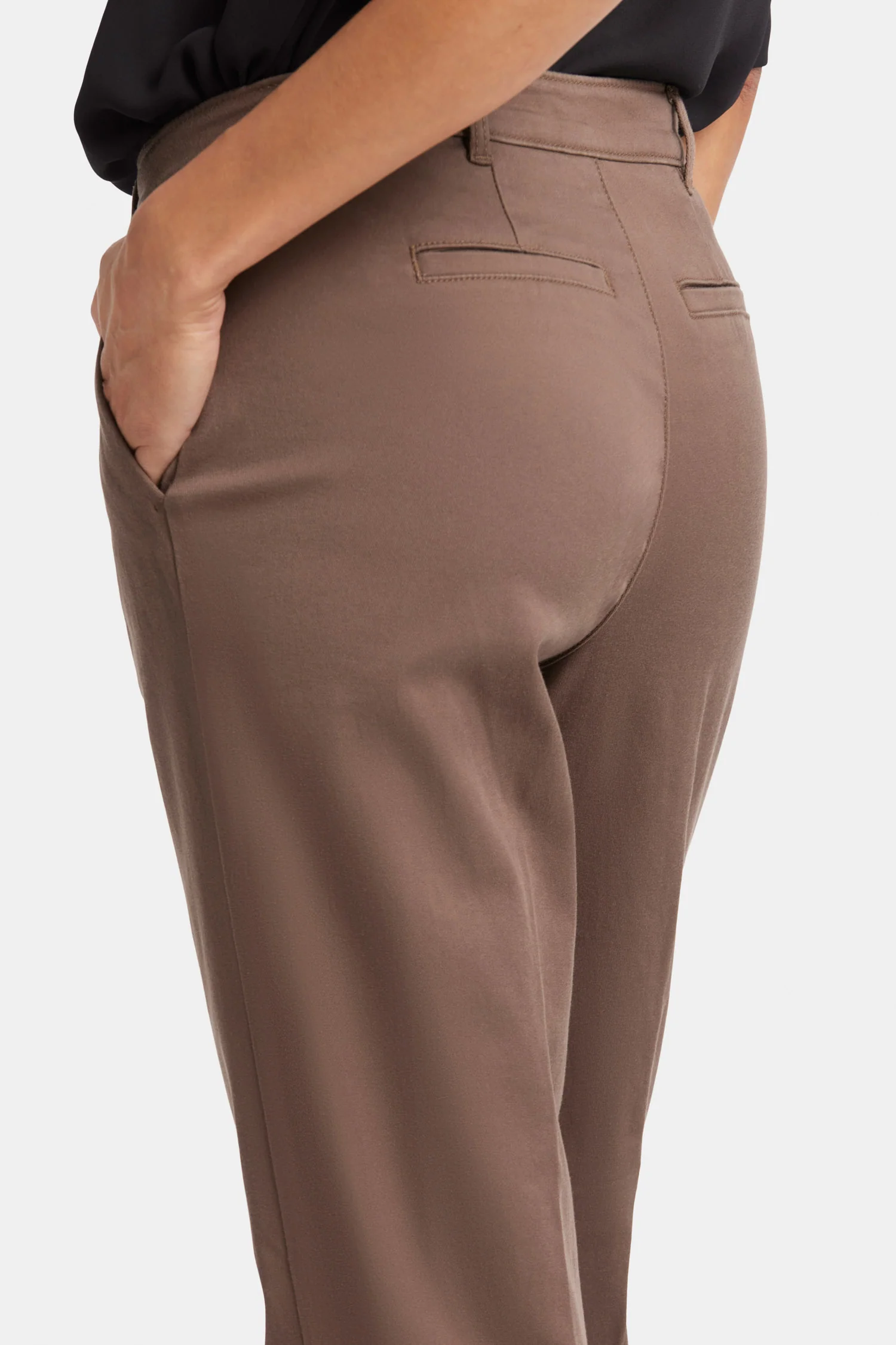 Sadie Slim Pants - Dark Wood - Image 6
