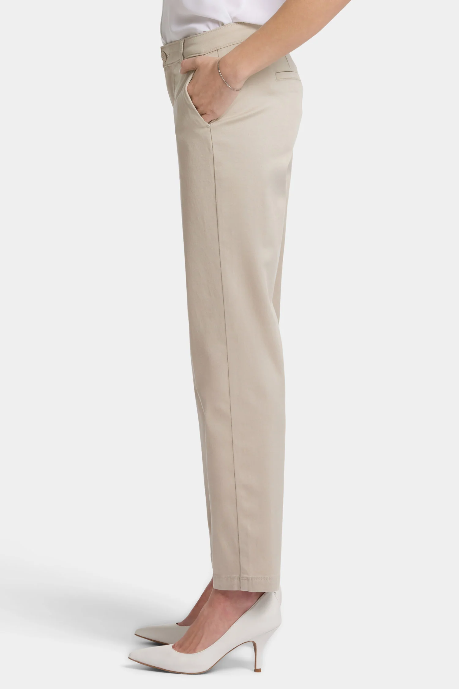 Sadie Slim Pants - Feather - Image 3