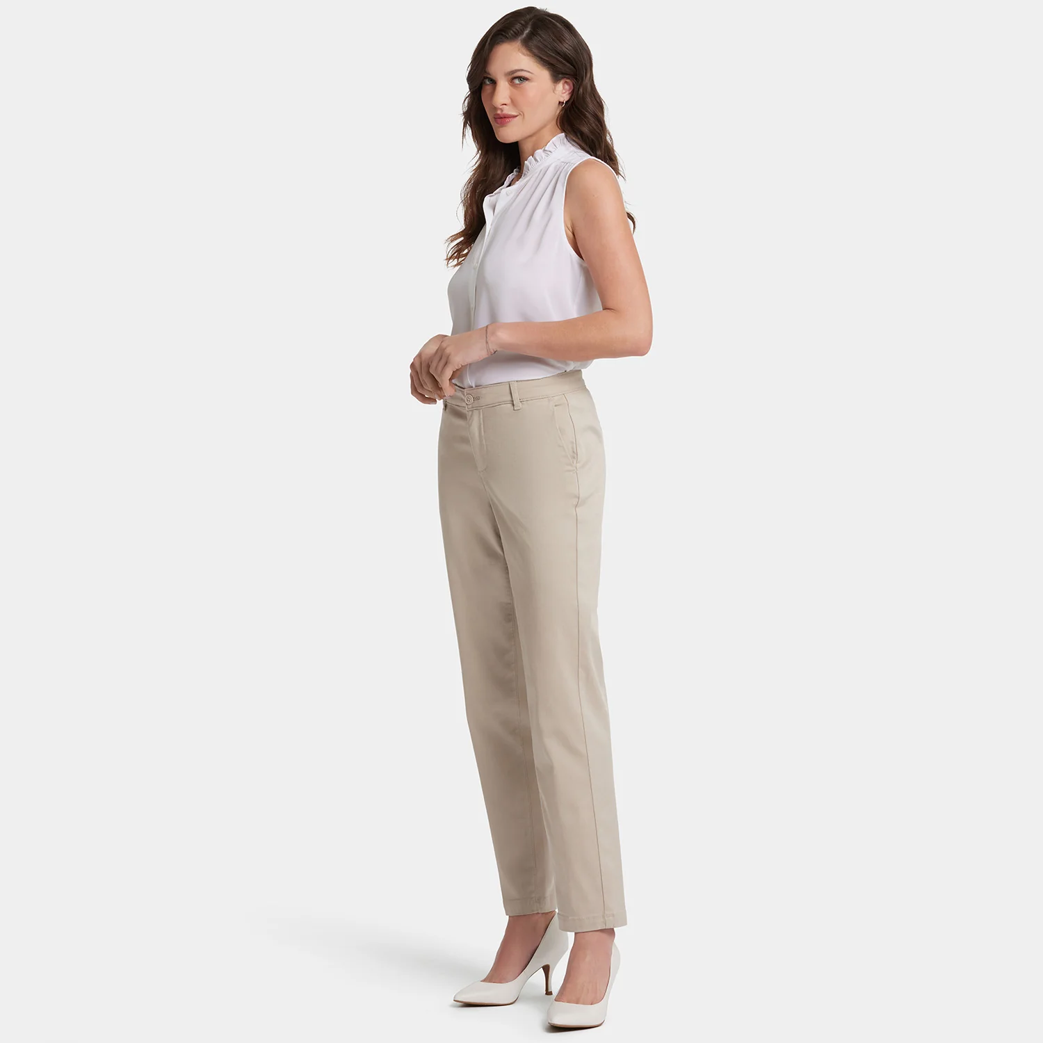 Sadie Slim Pants - Feather - Image 7
