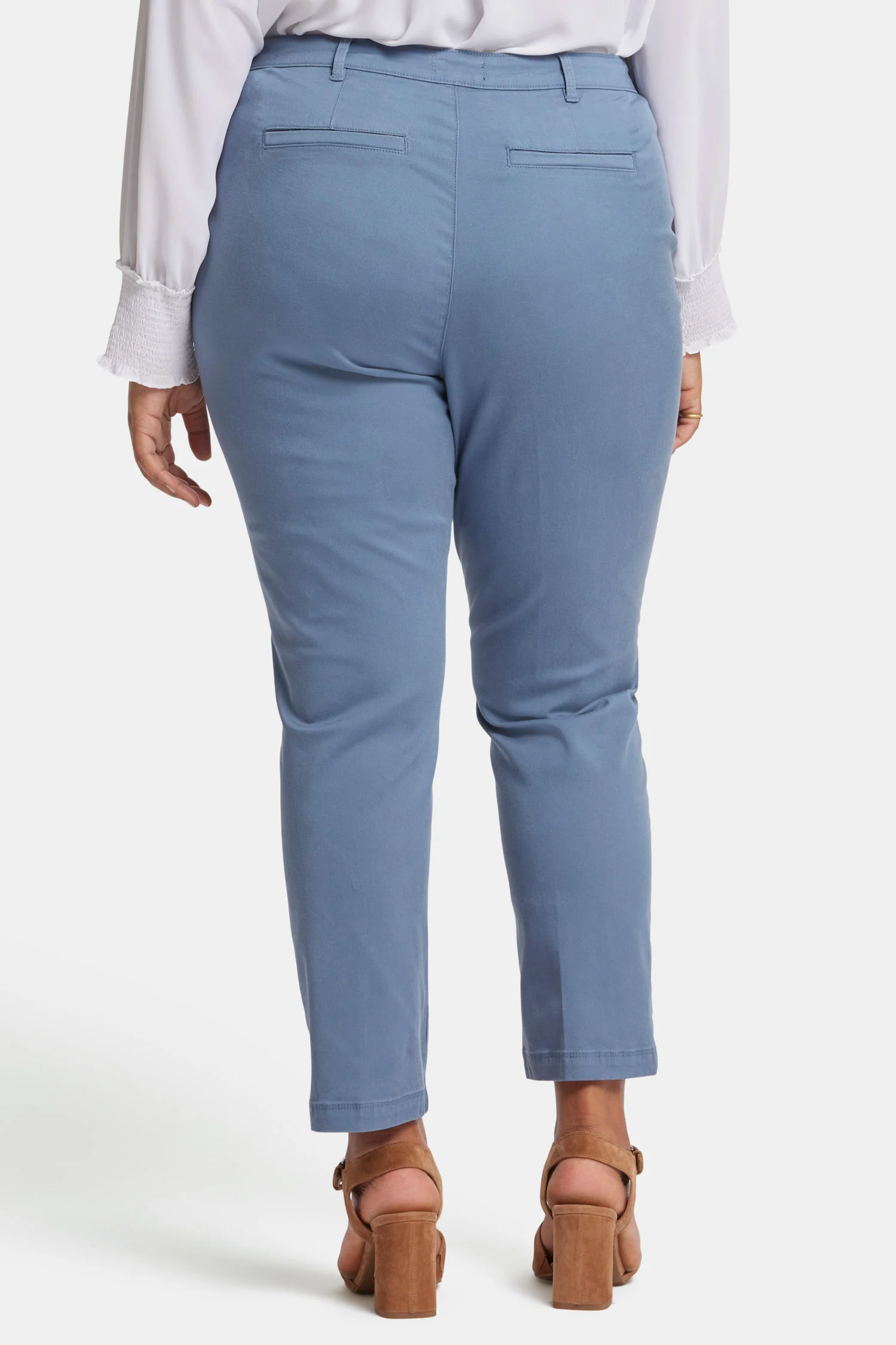 Sadie Slim Pants In Plus Size - Blue Stone - Image 2