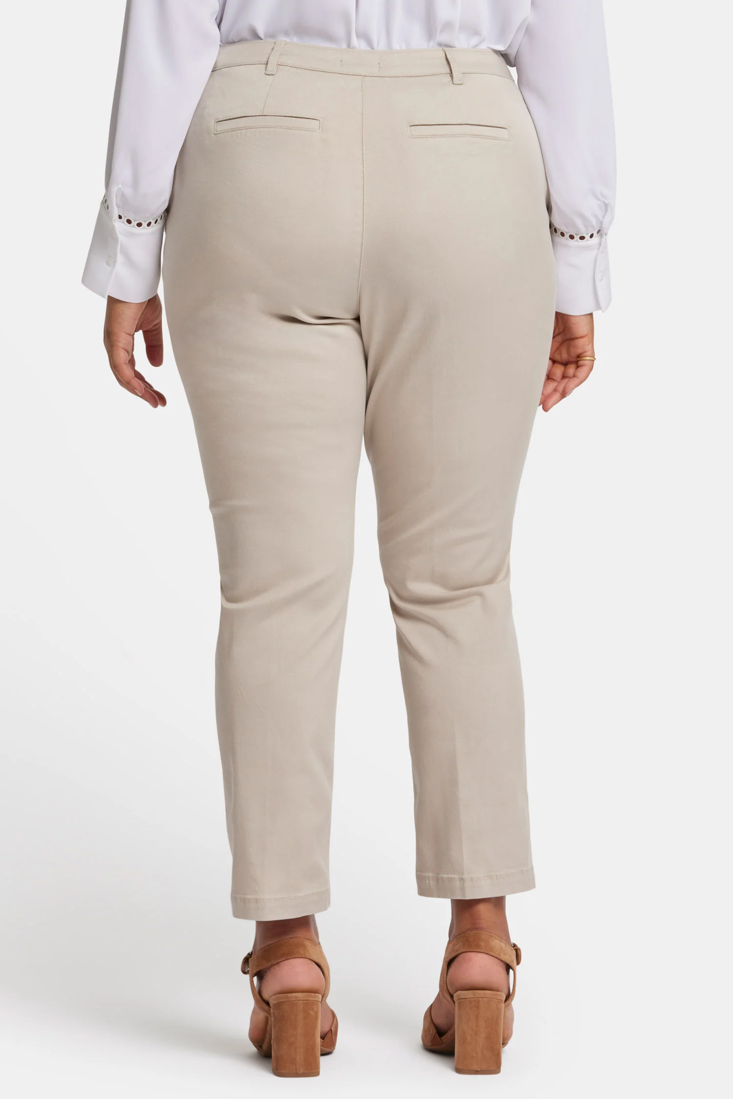 Sadie Slim Pants In Plus Size - Feather - Image 2