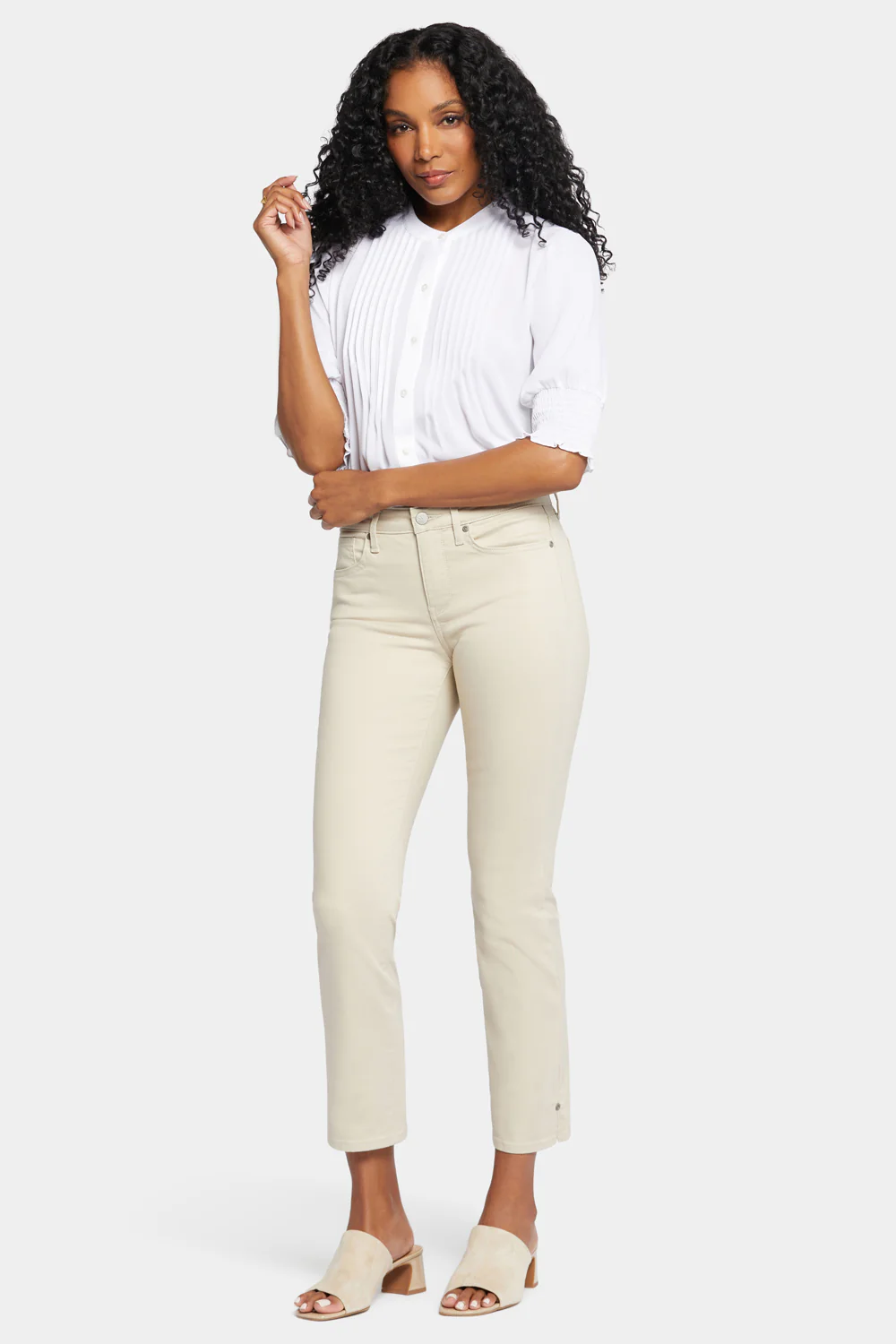 Sheri Slim Ankle Jeans - Feather - Image 4
