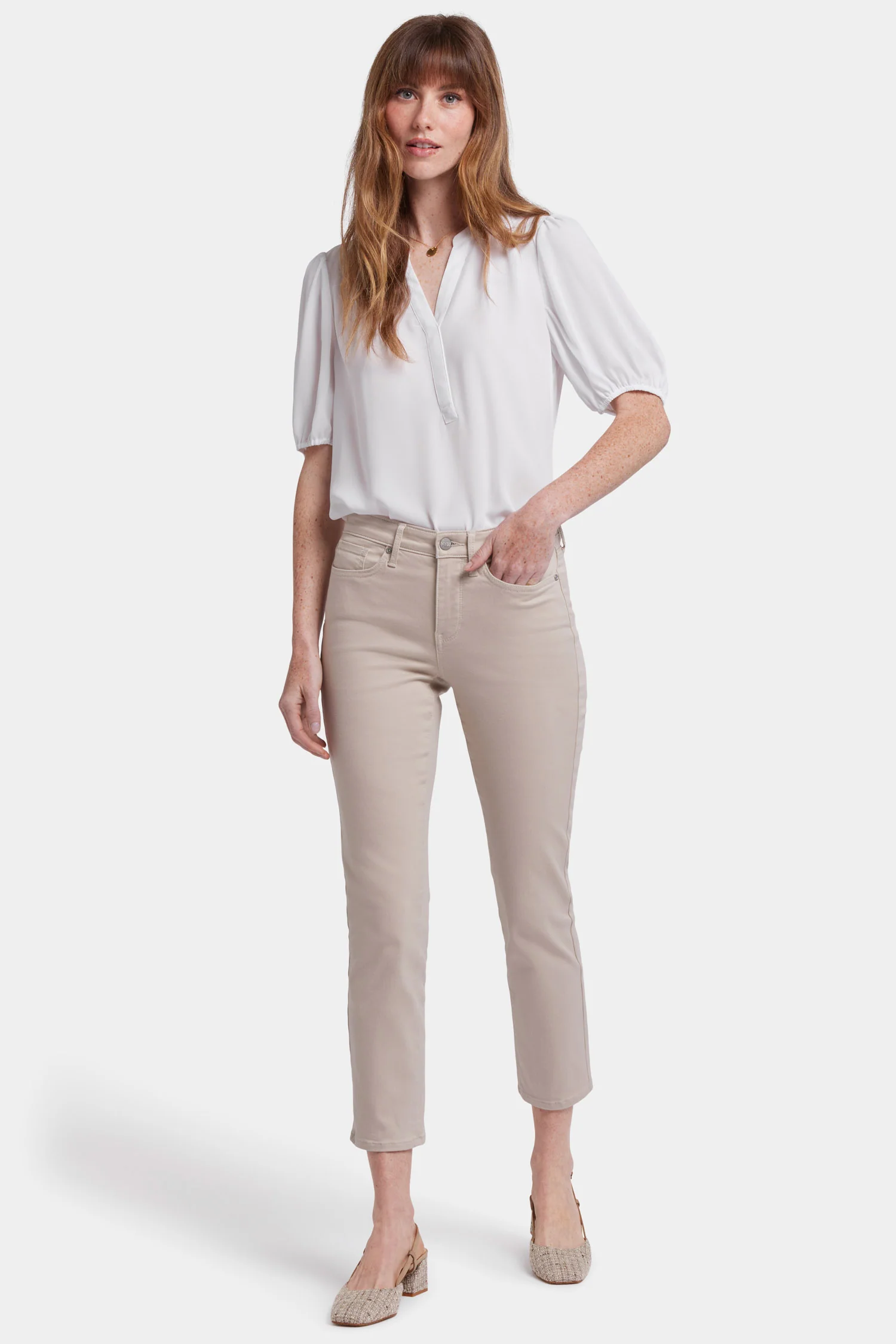 Sheri Slim Ankle Jeans - Feather - Image 4