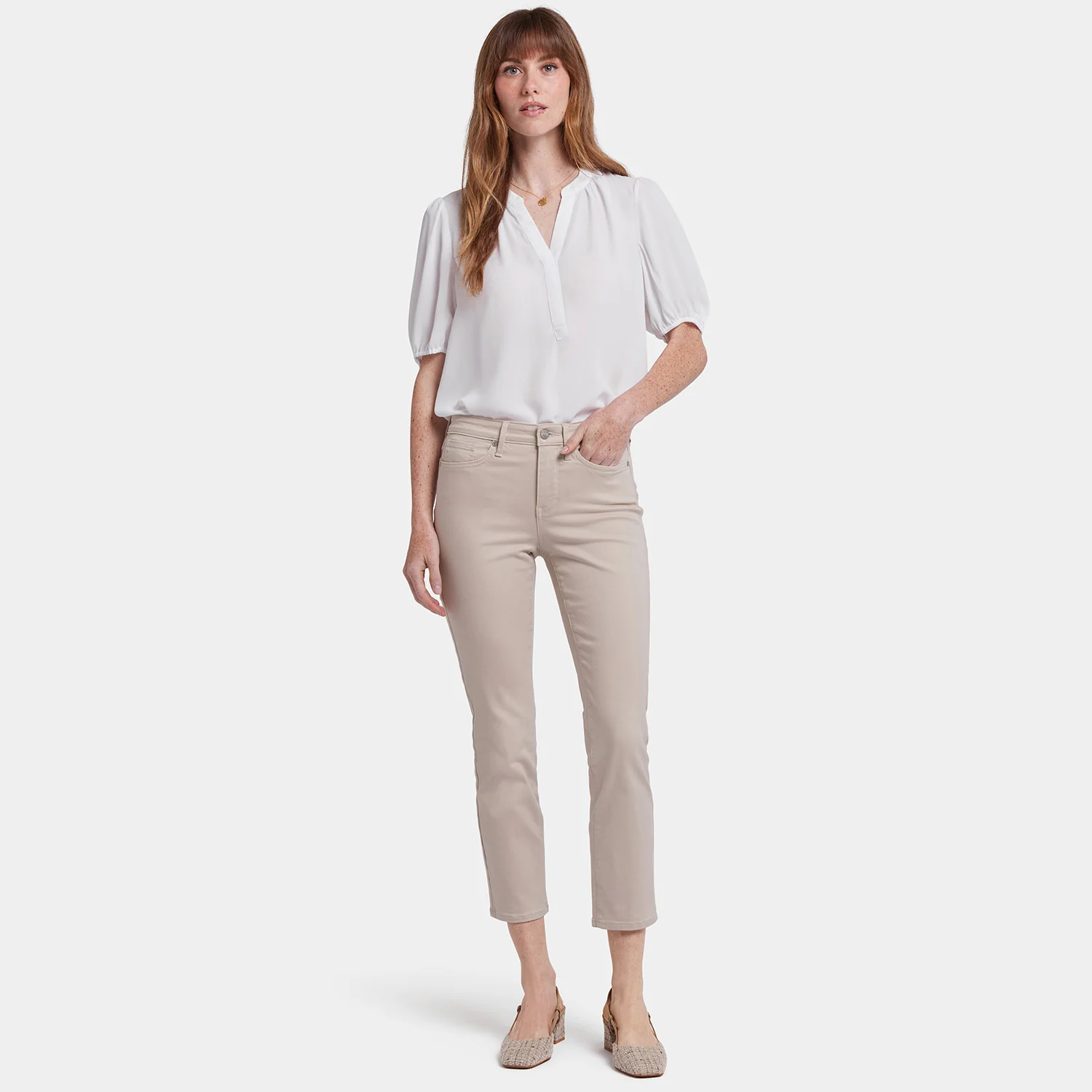 Sheri Slim Ankle Jeans - Feather - Image 7