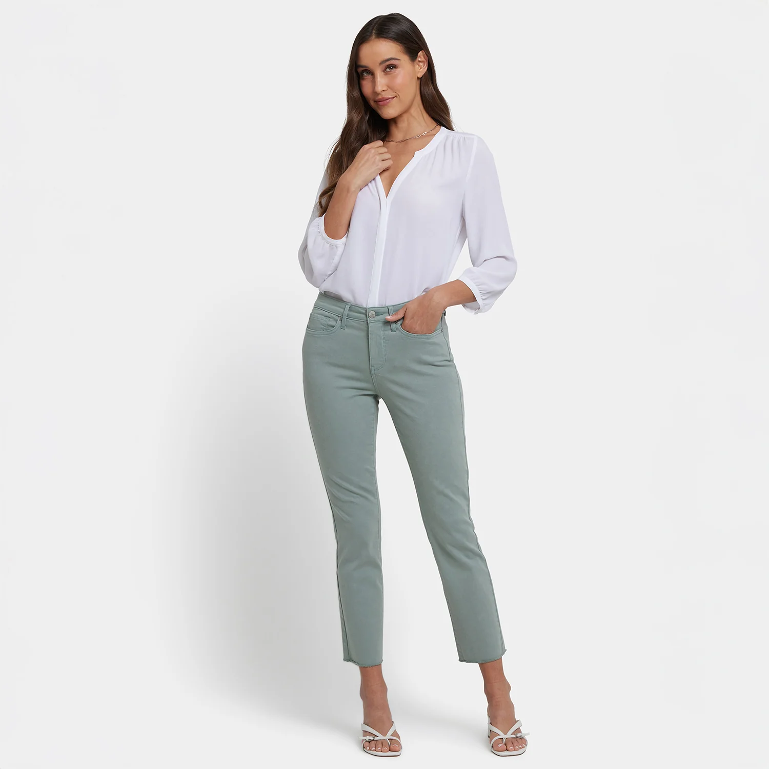 Sheri Slim Ankle Jeans In Petite - Mistletoe - Image 6