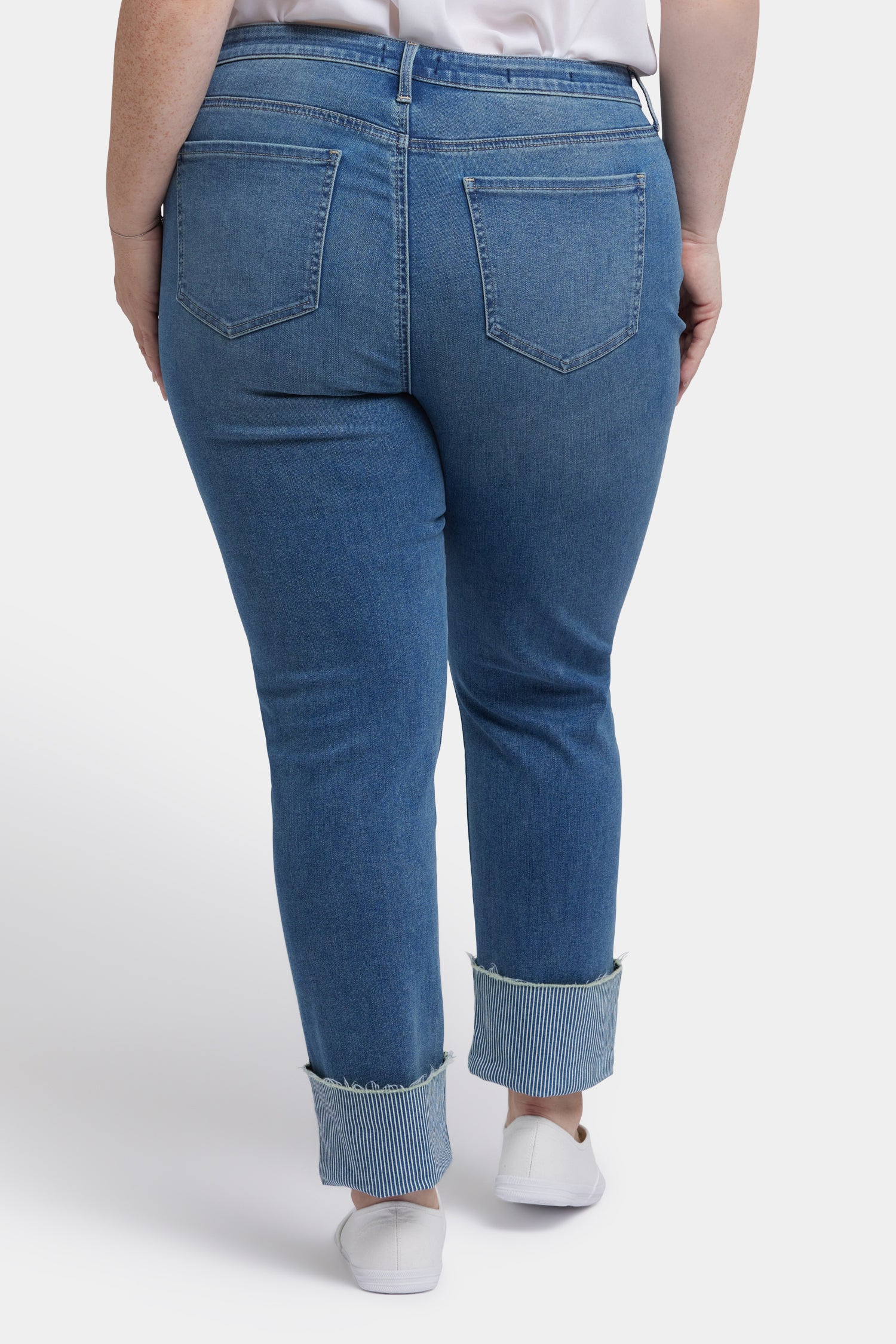 Sheri Slim Ankle Jeans In Plus Size - Costa Brava - Image 2