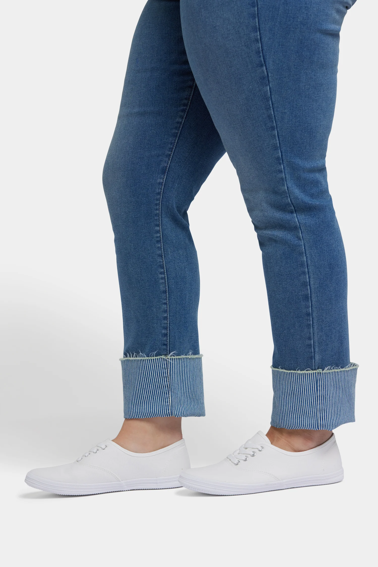 Sheri Slim Ankle Jeans In Plus Size - Costa Brava - Image 5