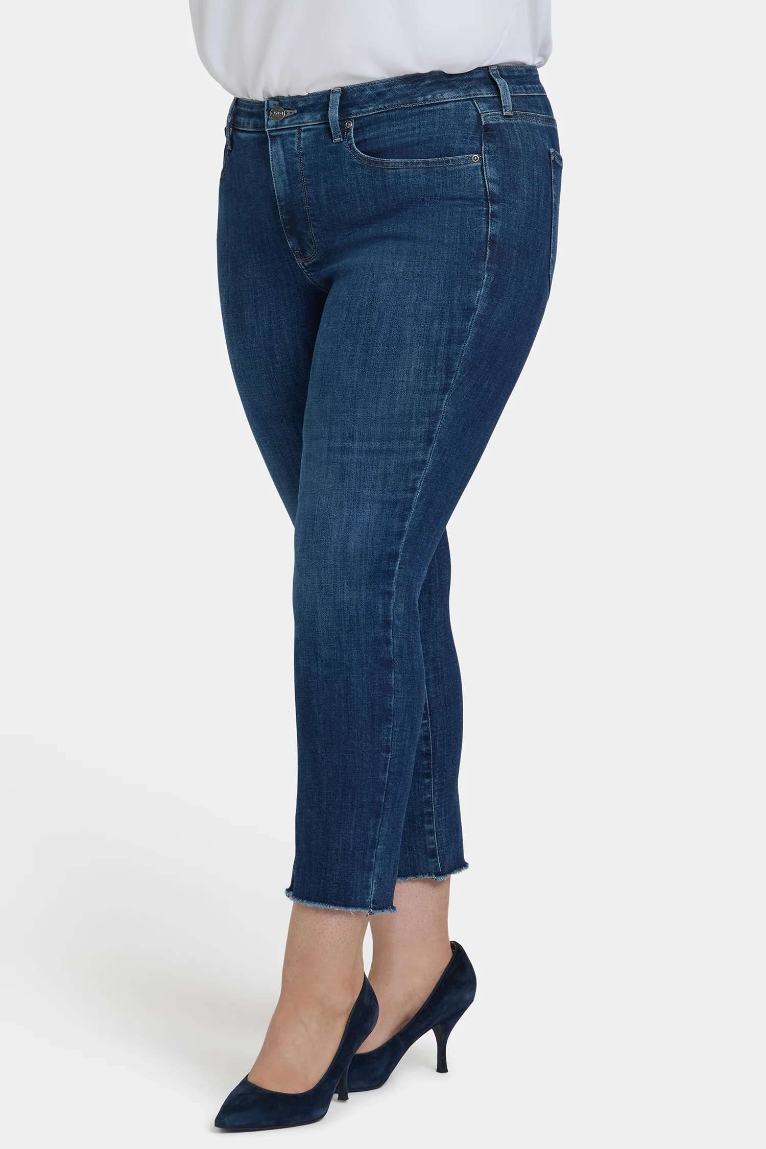 Sheri Slim Ankle Jeans In Plus Size - Louvre Sapphire - Image 4