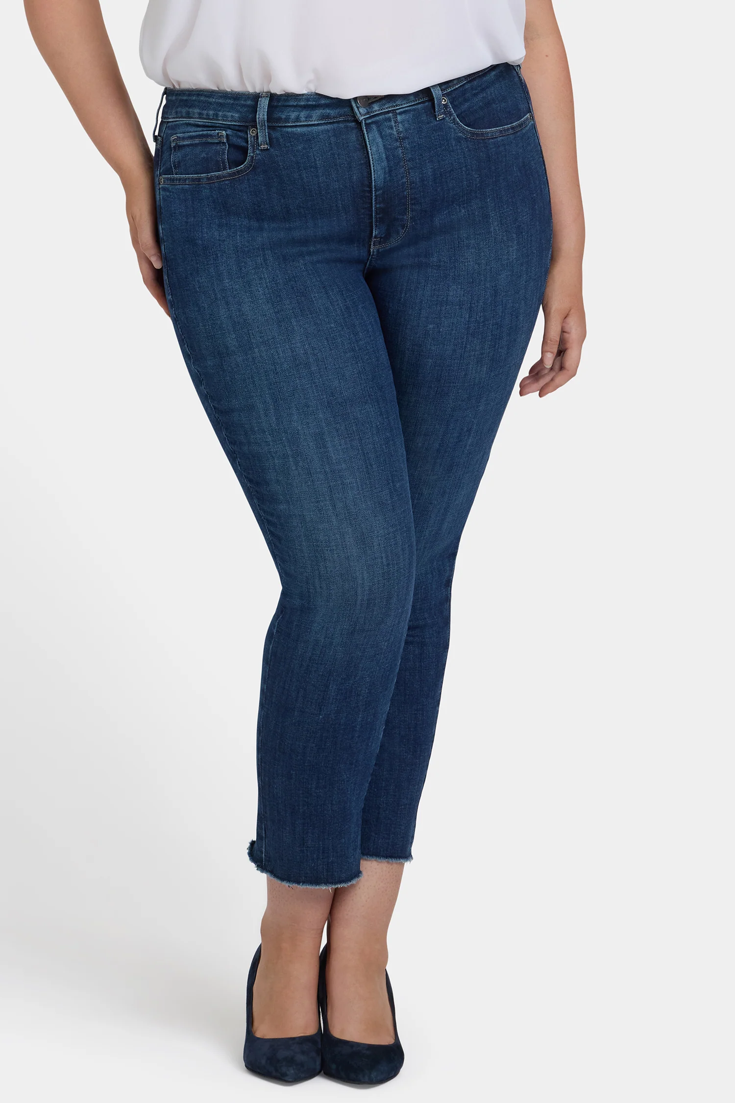 Sheri Slim Ankle Jeans In Plus Size - Louvre Sapphire - Image 5
