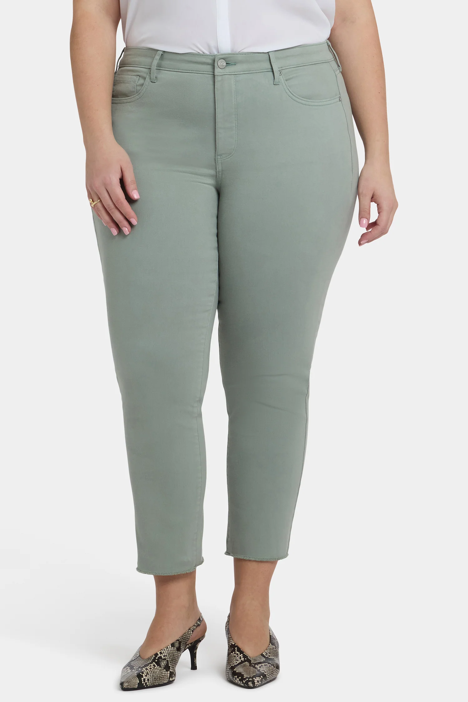 Sheri Slim Ankle Jeans In Plus Size - Mistletoe - Image 5