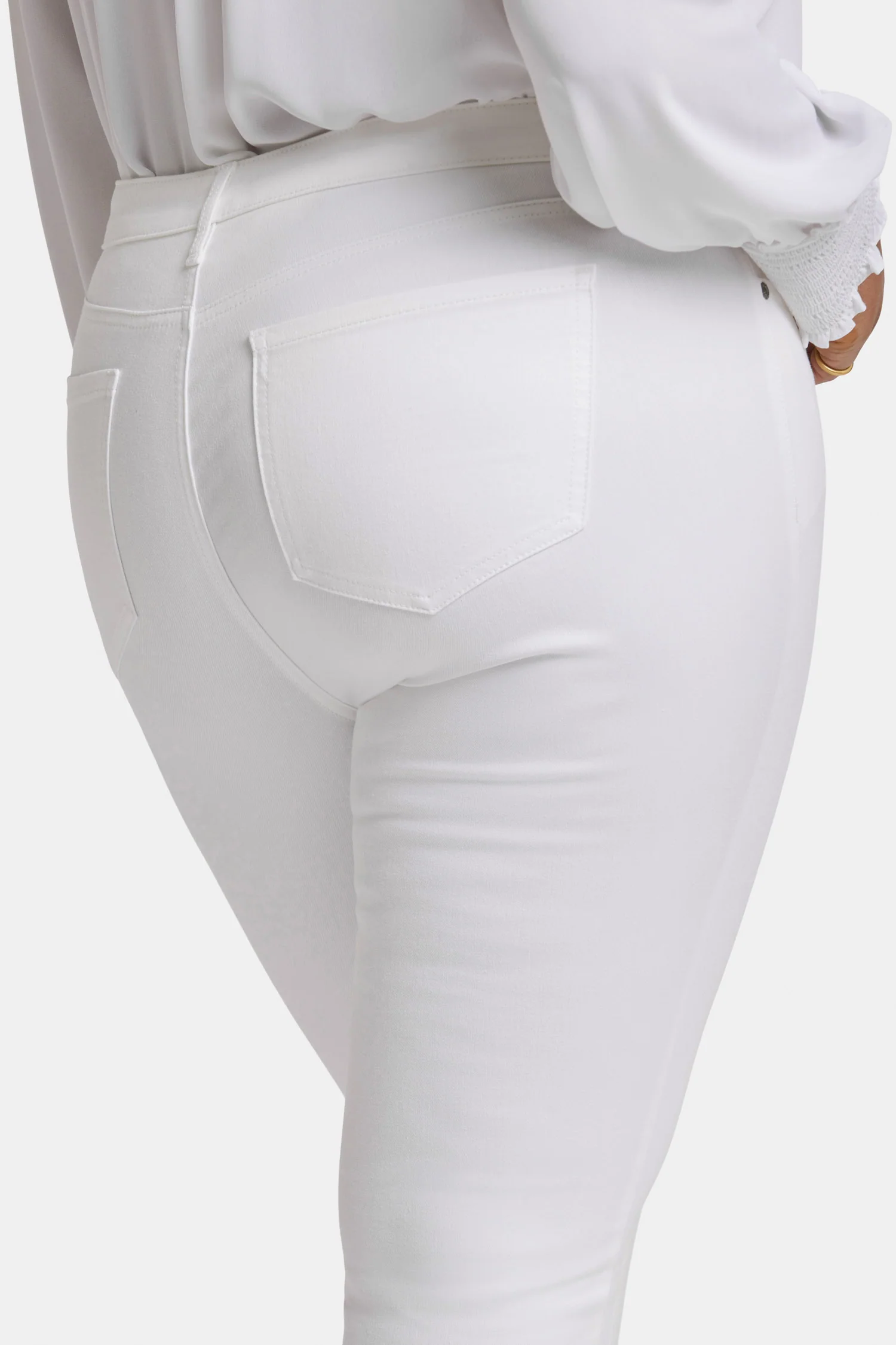 Sheri Slim Ankle Jeans In Plus Size - Optic White - Image 6