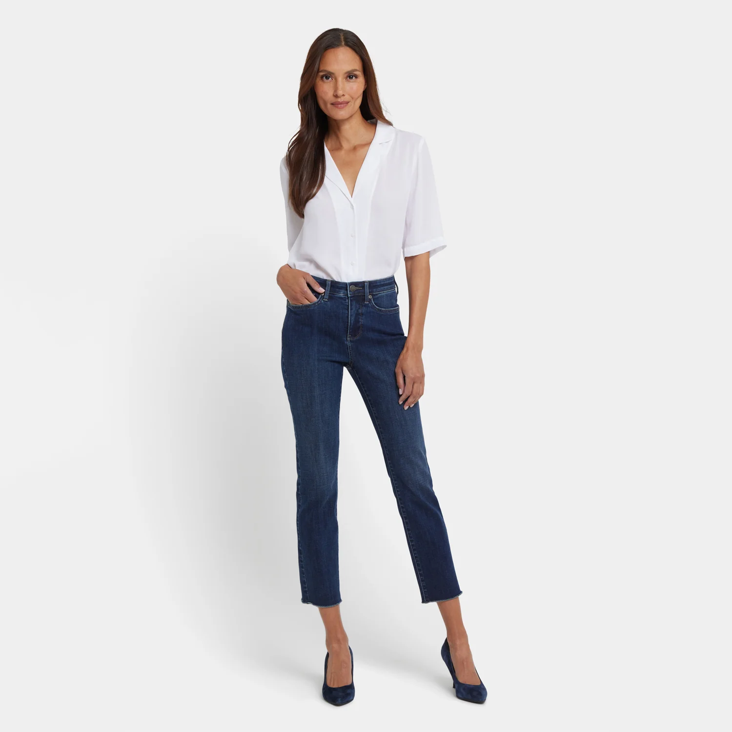 Sheri Slim Ankle Jeans - Louvre Sapphire - Image 6
