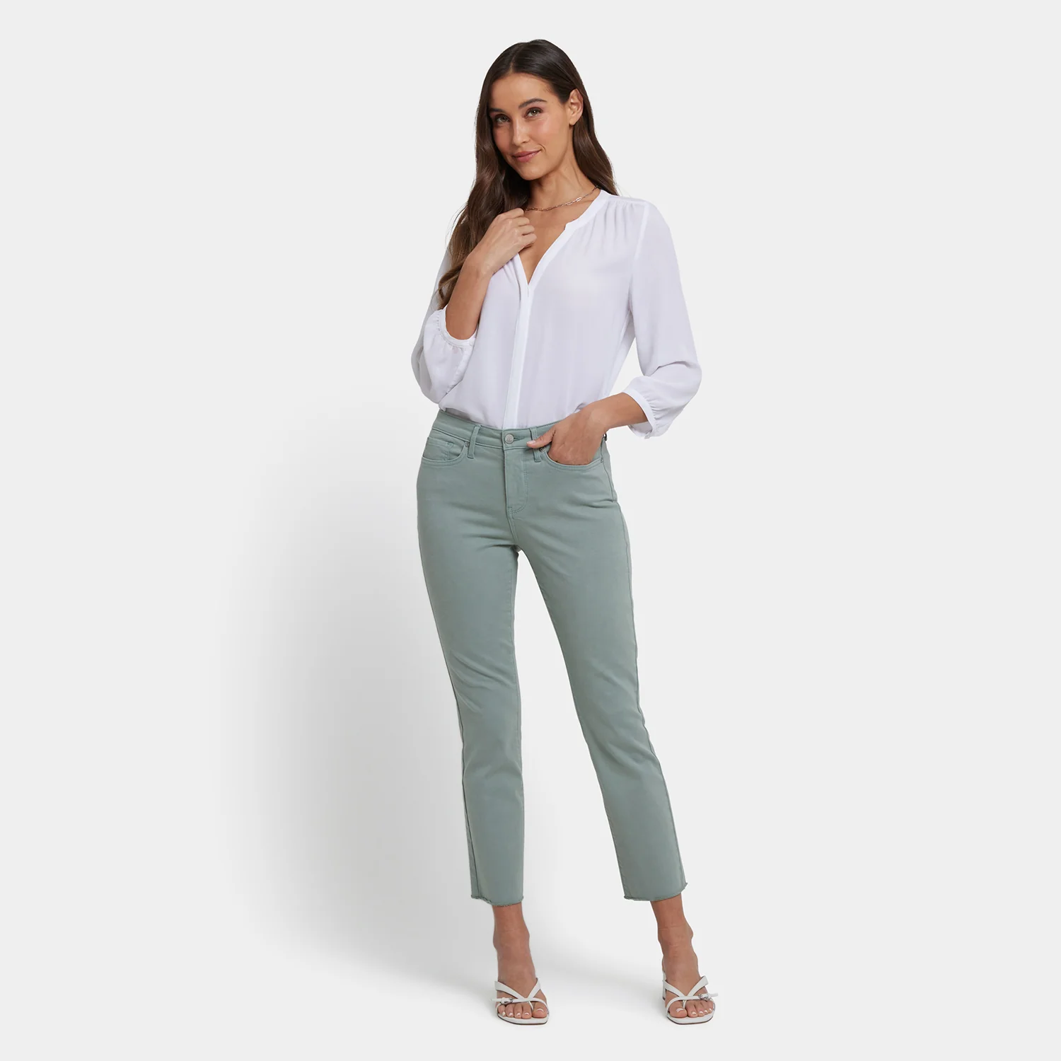 Sheri Slim Ankle Jeans - Mistletoe - Image 6