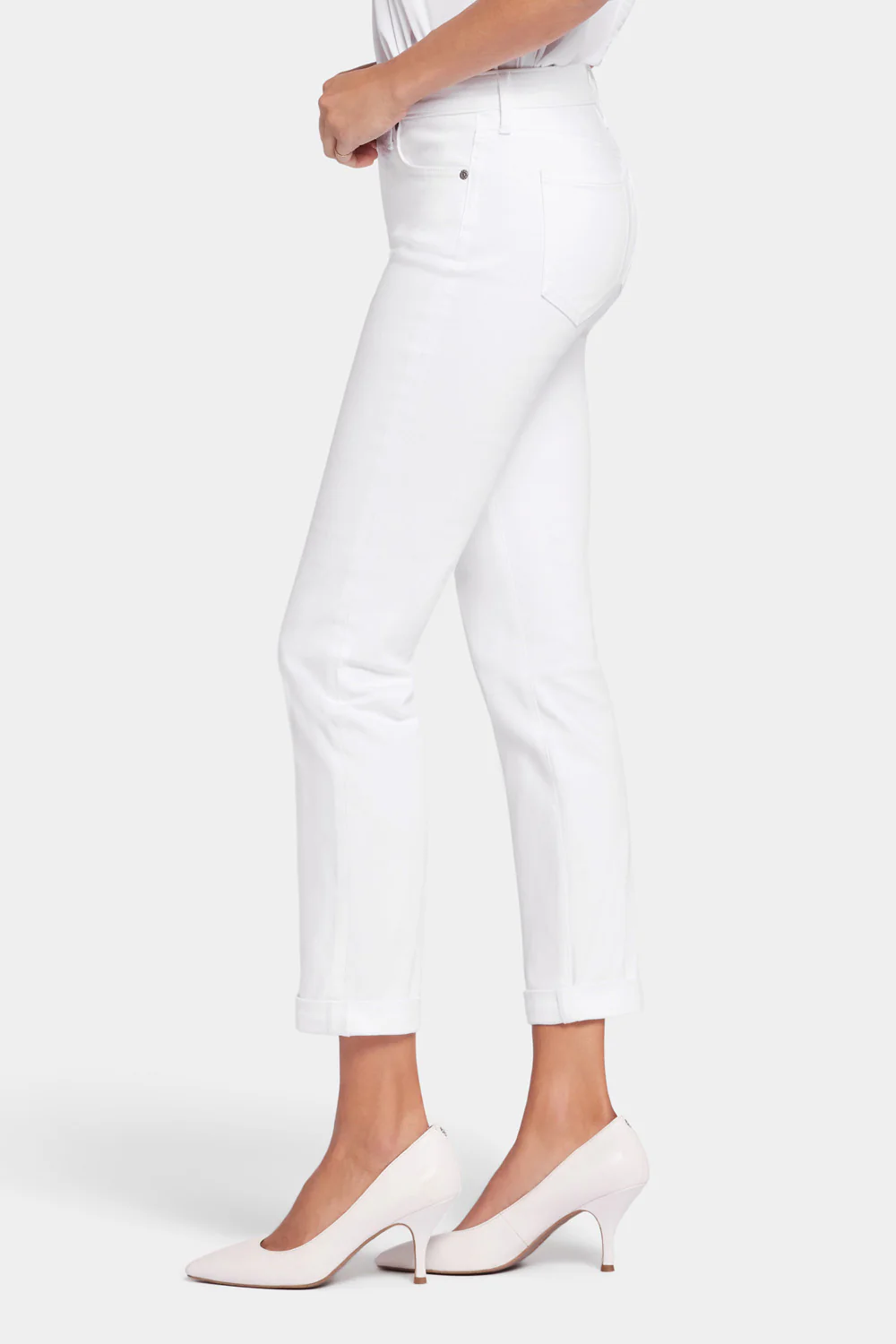 Sheri Slim Ankle Jeans - Optic White - Image 3