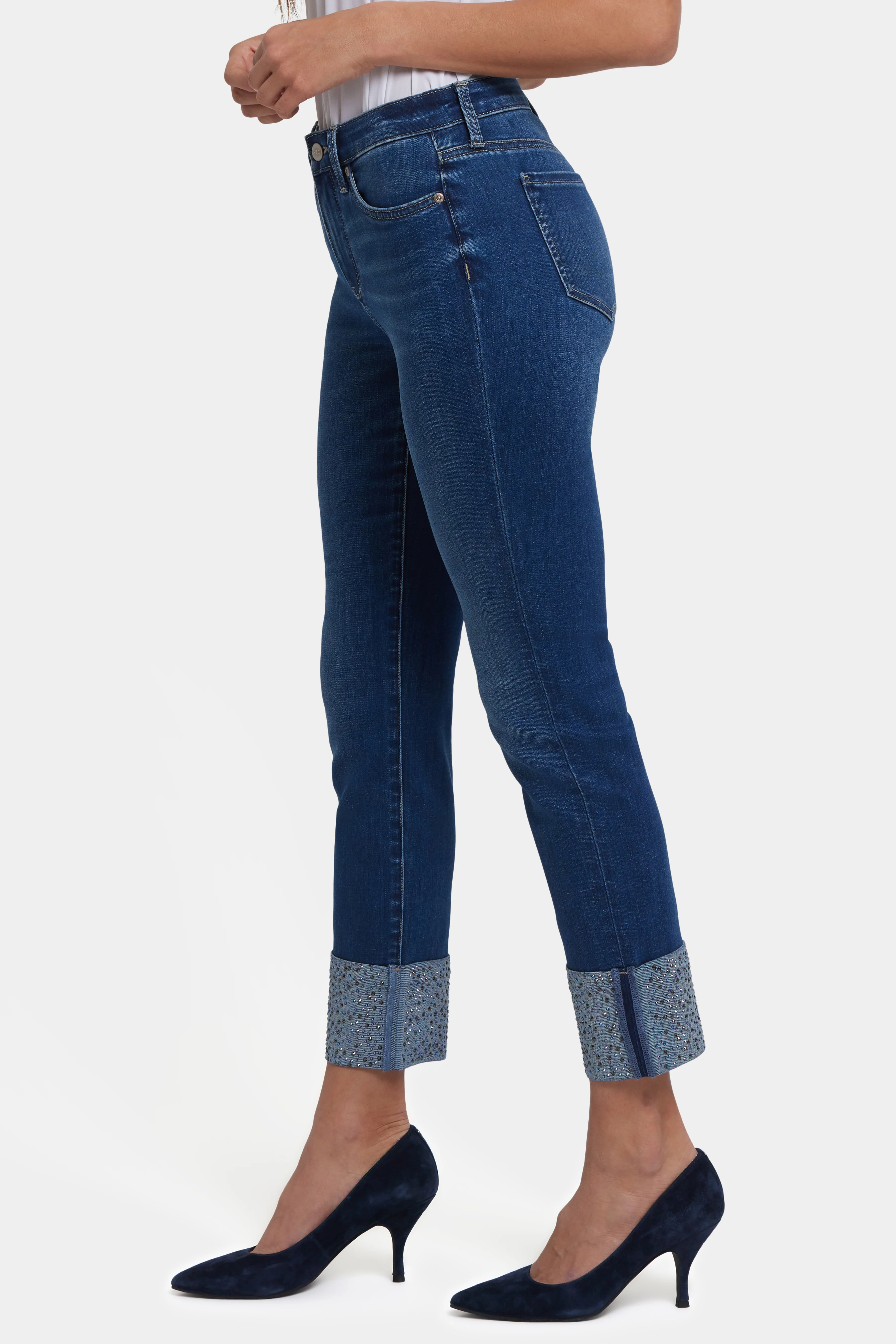 Sheri Slim Ankle Jeans - Vintage Lapis - Image 3