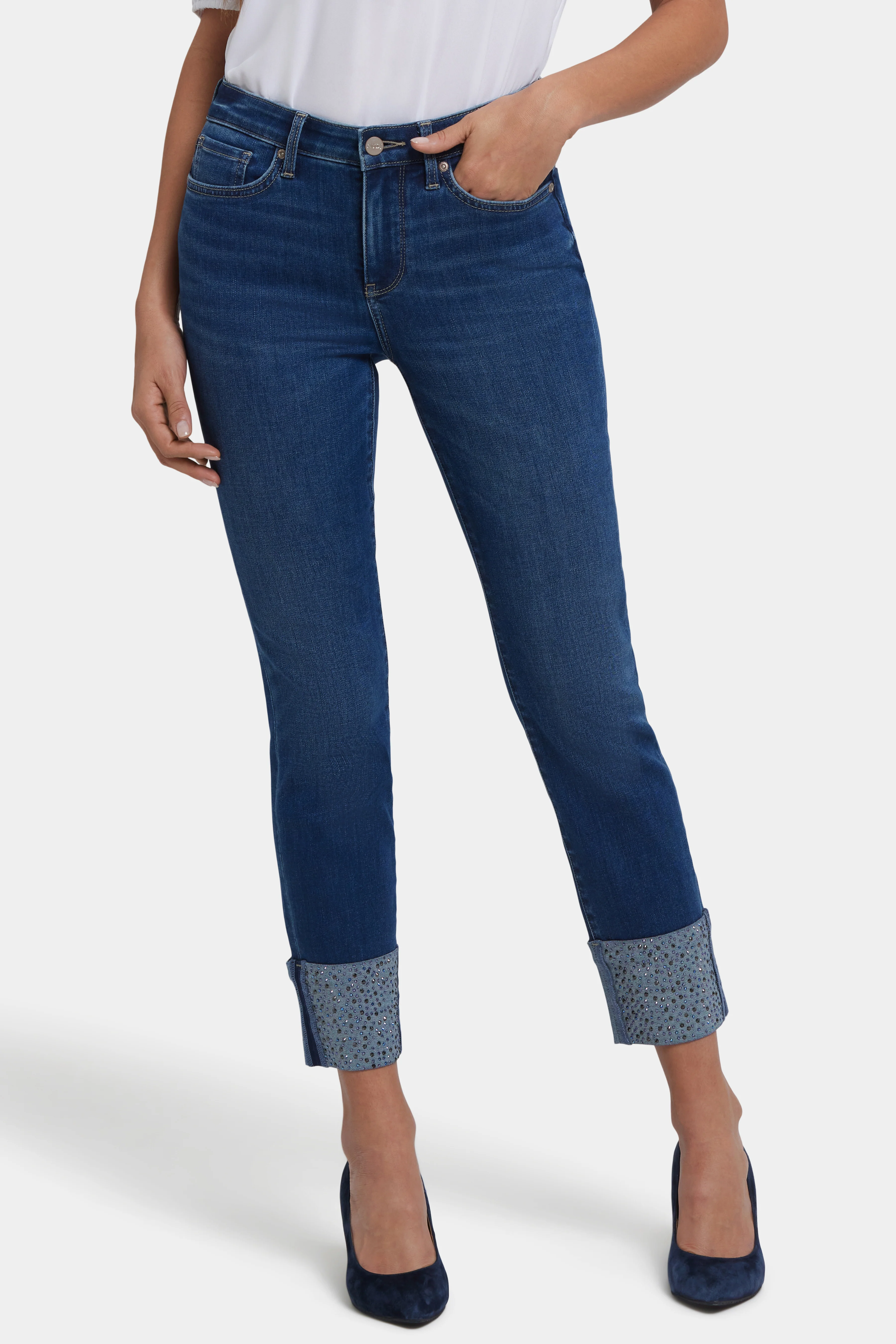 Sheri Slim Ankle Jeans - Vintage Lapis - Image 4