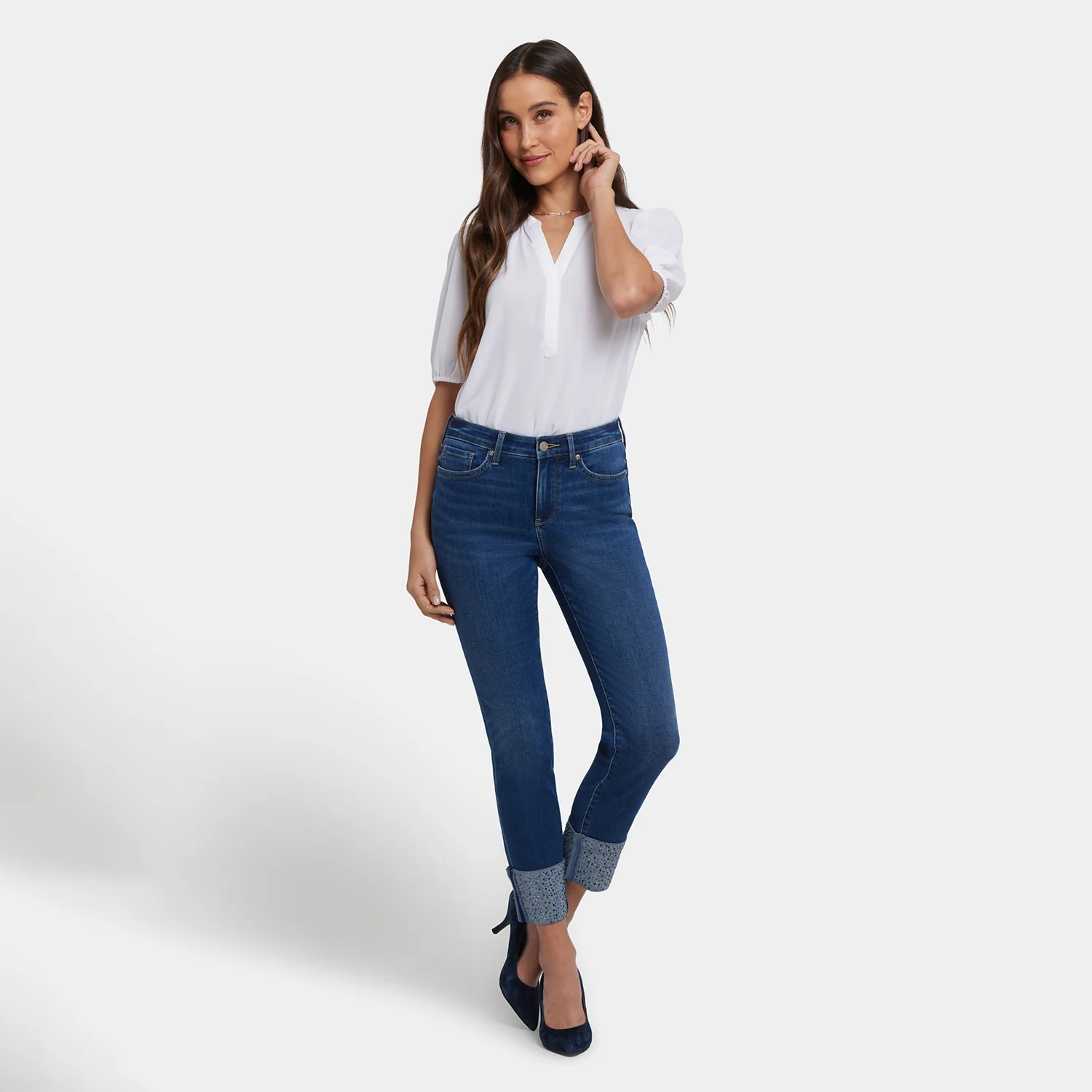 Sheri Slim Ankle Jeans - Vintage Lapis - Image 7