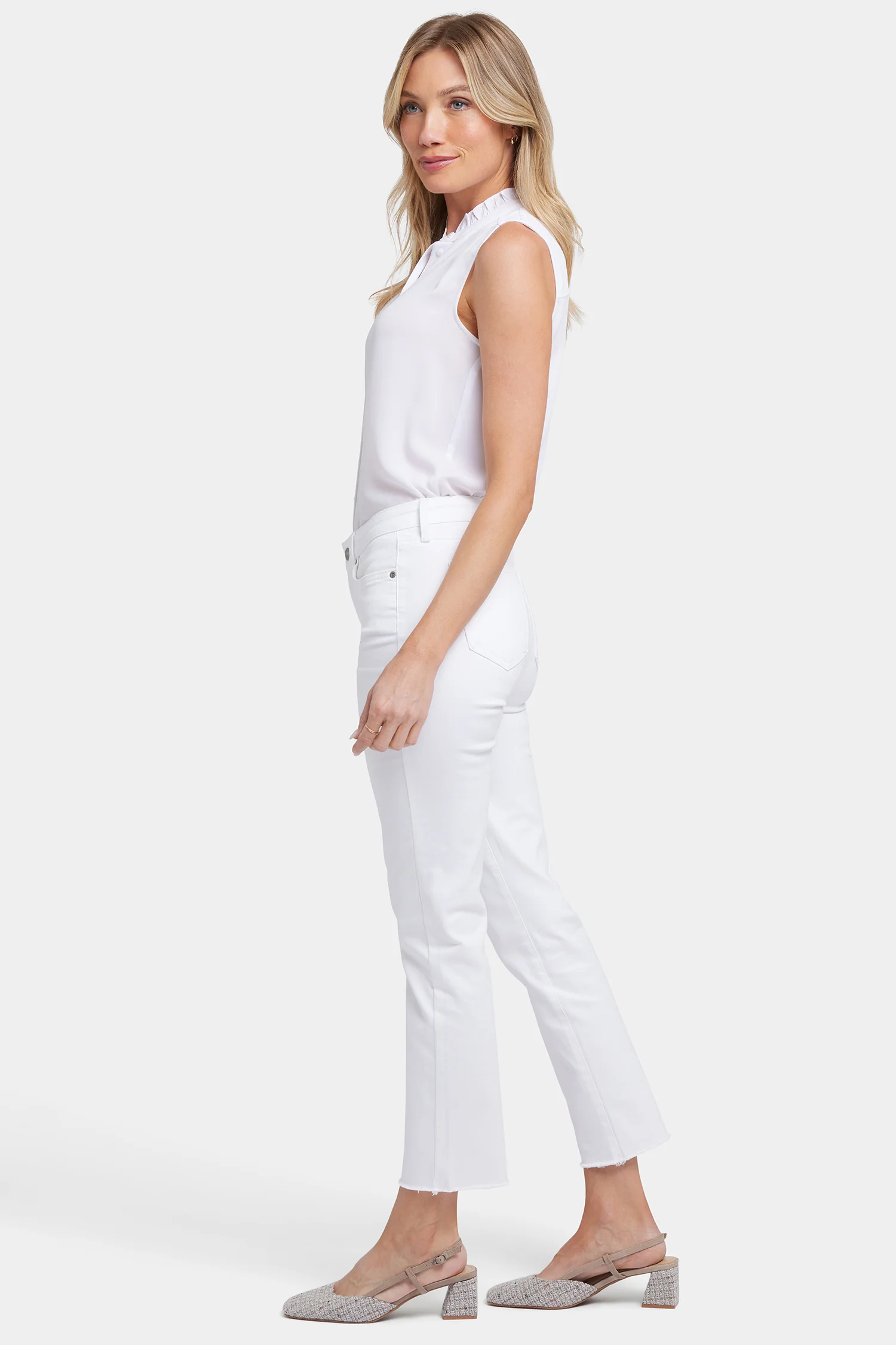 Sheri Slim Ankle Jeans - Optic White - Image 5