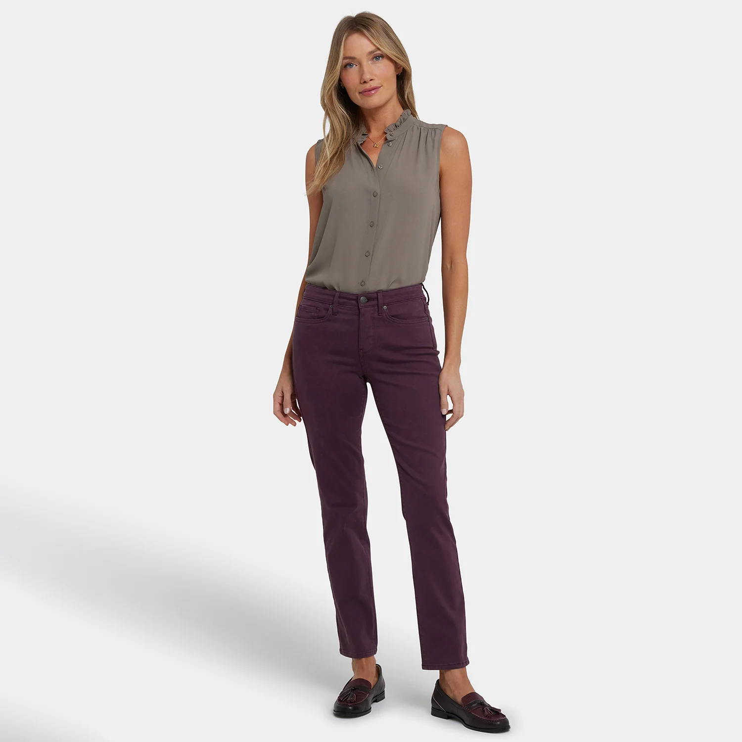 Sheri Slim Jeans - Fig - Image 6