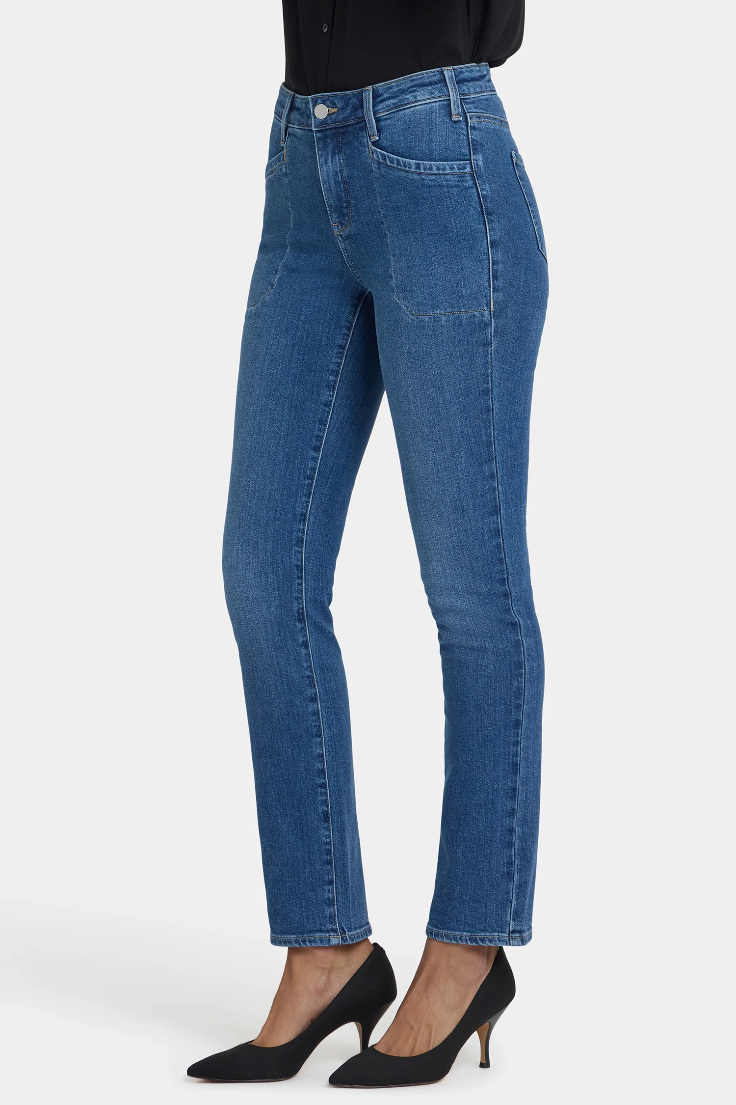 Sheri Slim Jeans In Petite - Opera Blue - Image 4