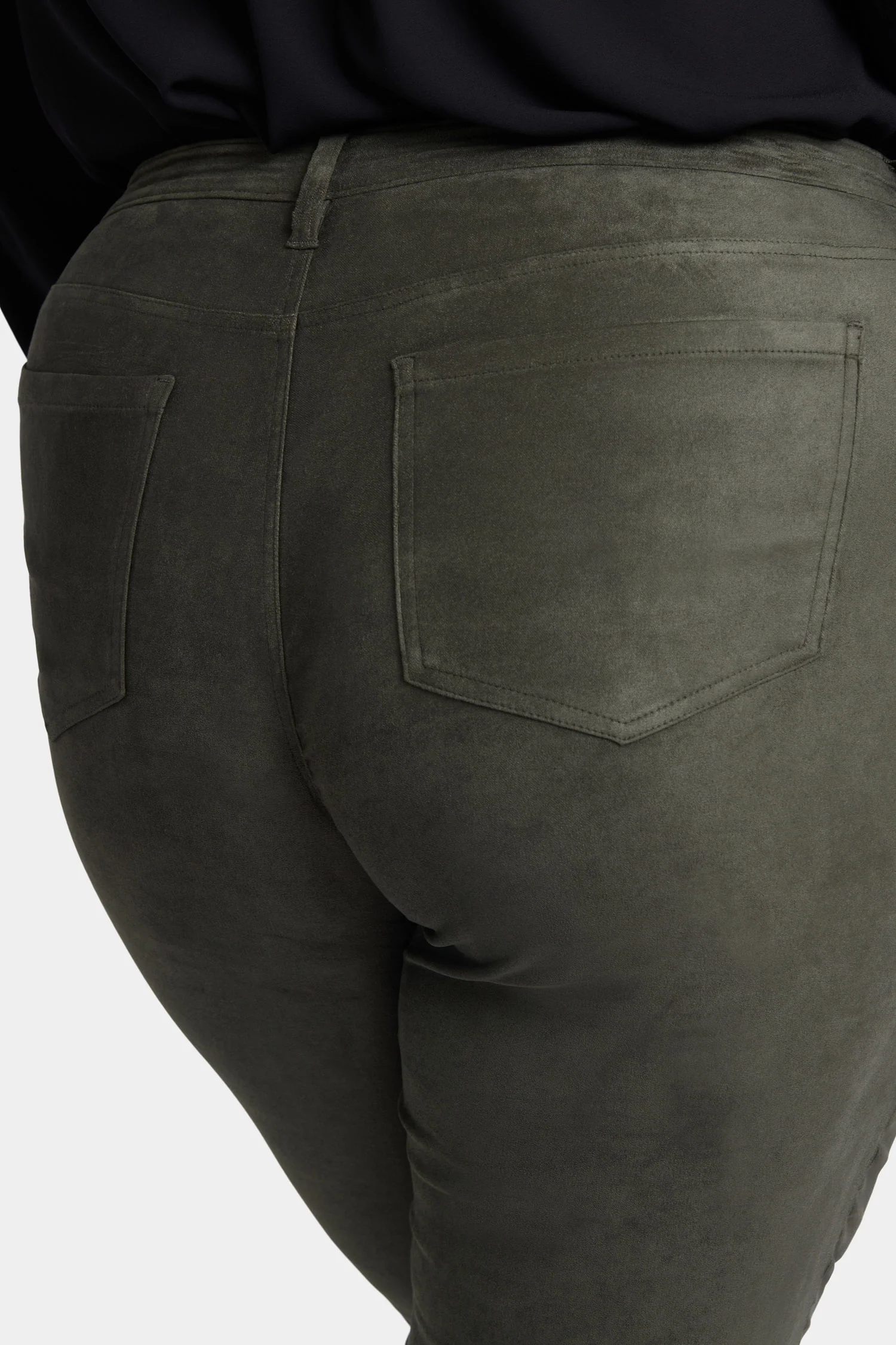 Sheri Slim Jeans In Plus Size - Vine Leaf - Image 6