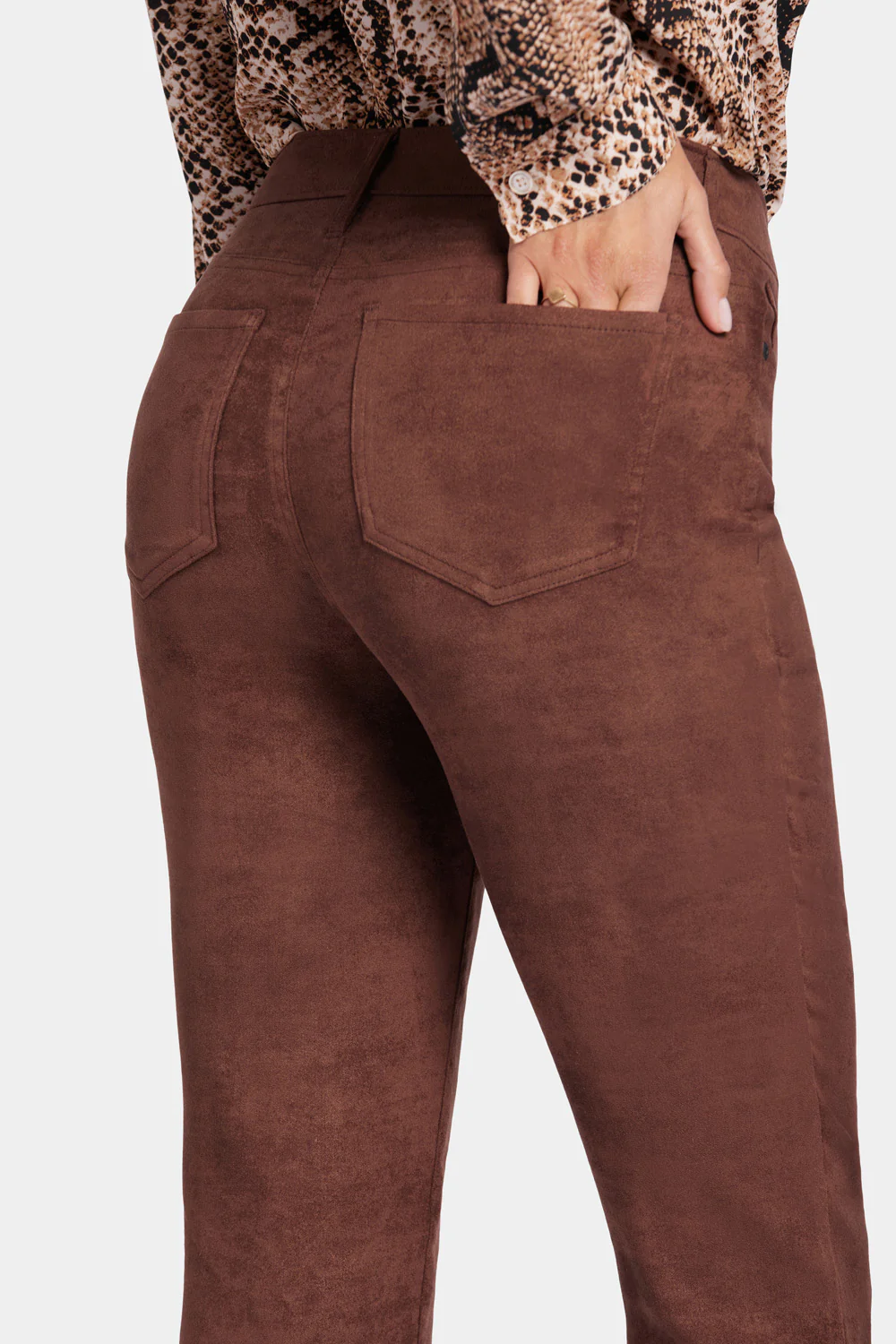 Sheri Slim Pants - Dark Chocolate - Image 2