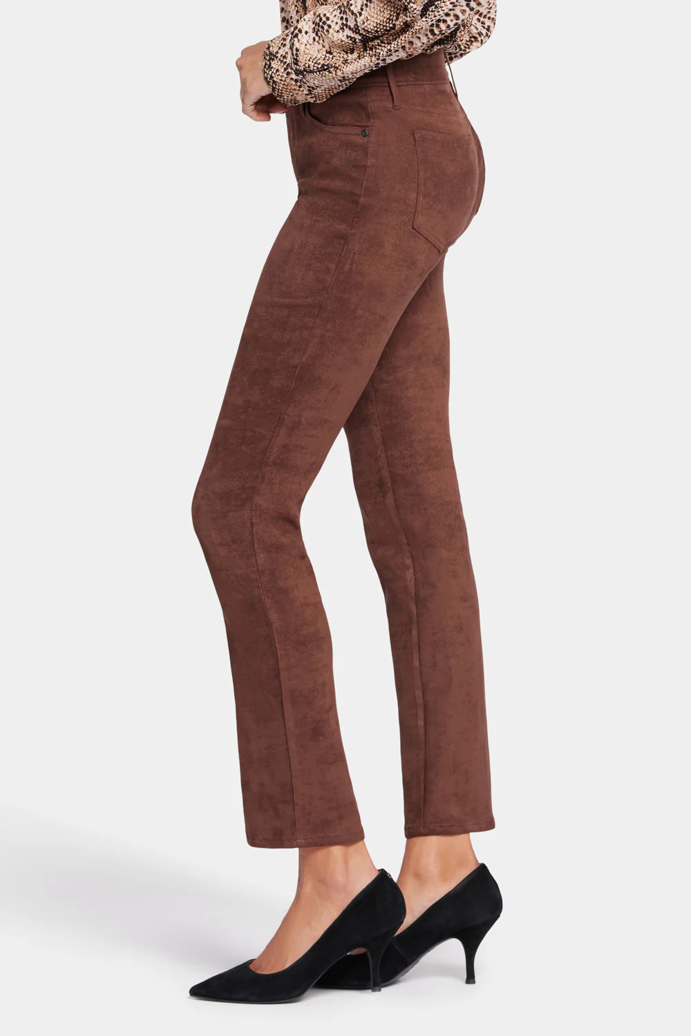 Sheri Slim Pants - Dark Chocolate - Image 4