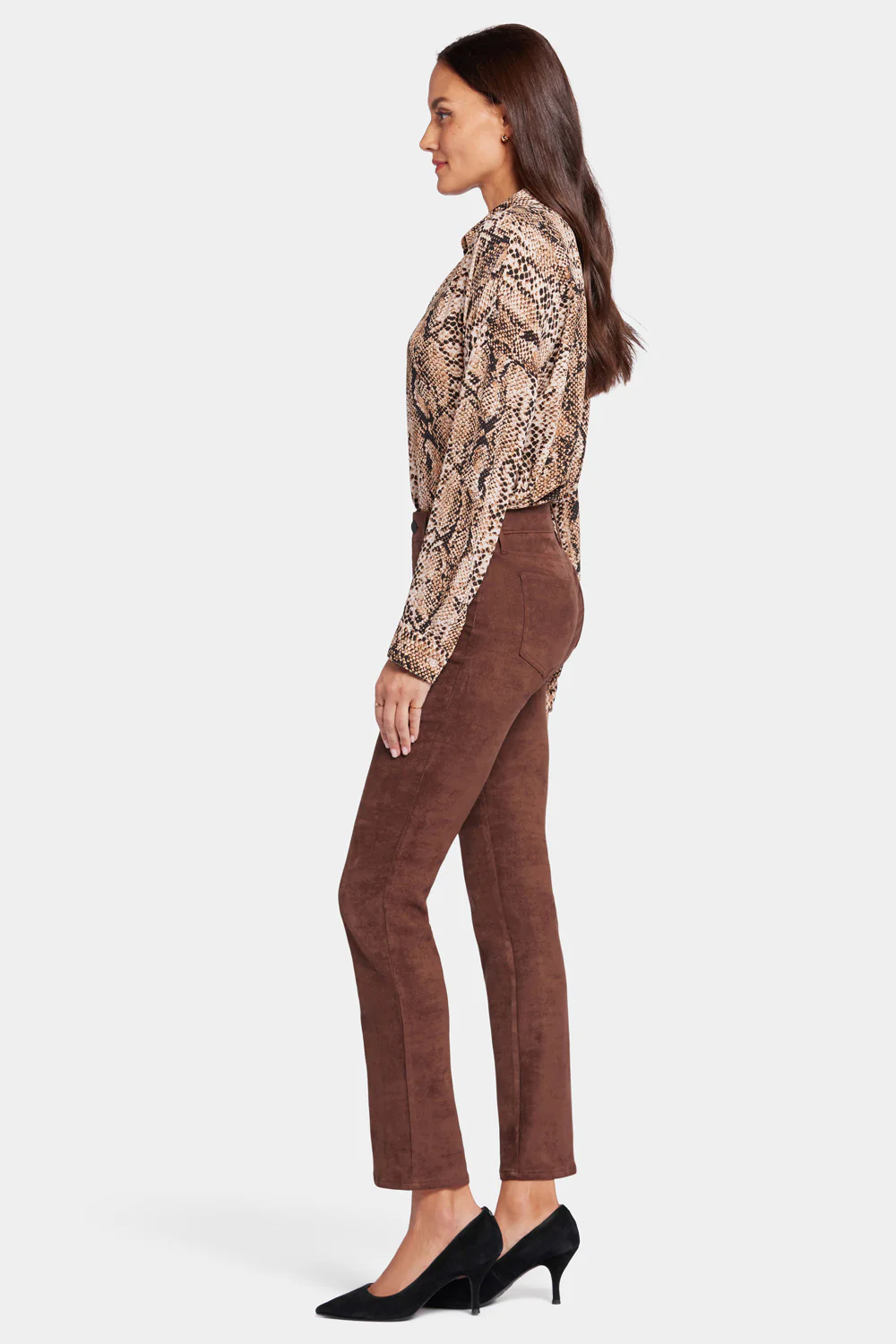 Sheri Slim Pants - Dark Chocolate - Image 6