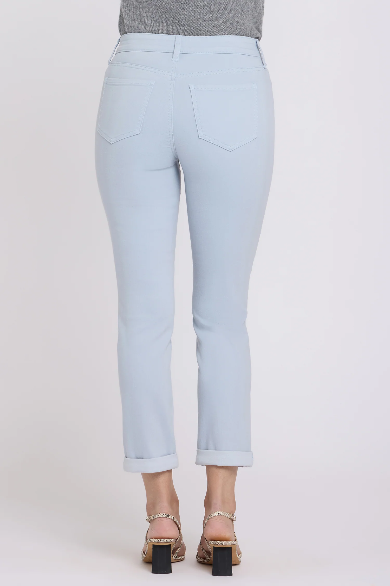 Sheri Slim Straight Ankle Jeans - Blue Clover - Image 2