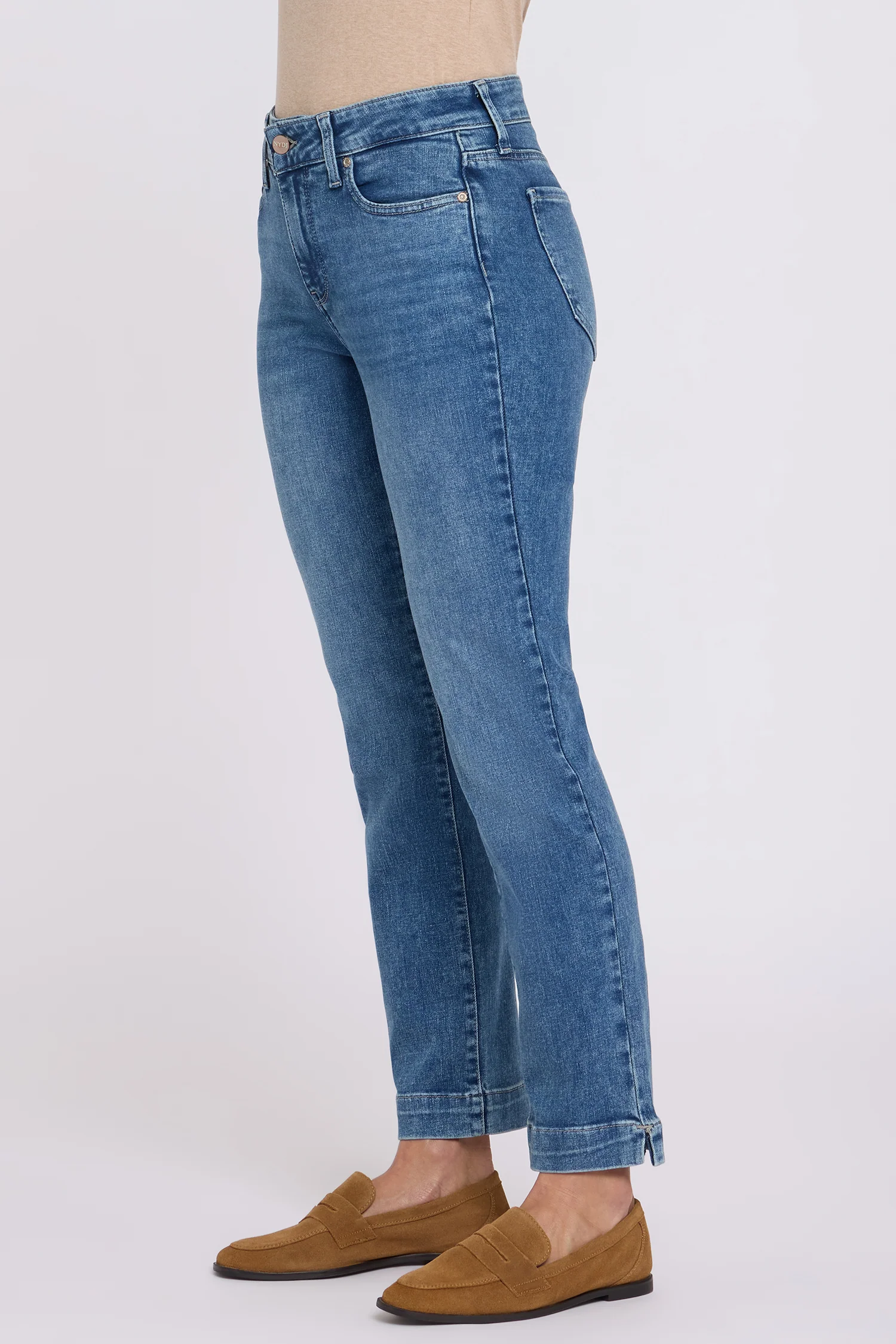 Sheri Slim Straight Ankle Jeans In Petite - Breezy Palms - Image 4