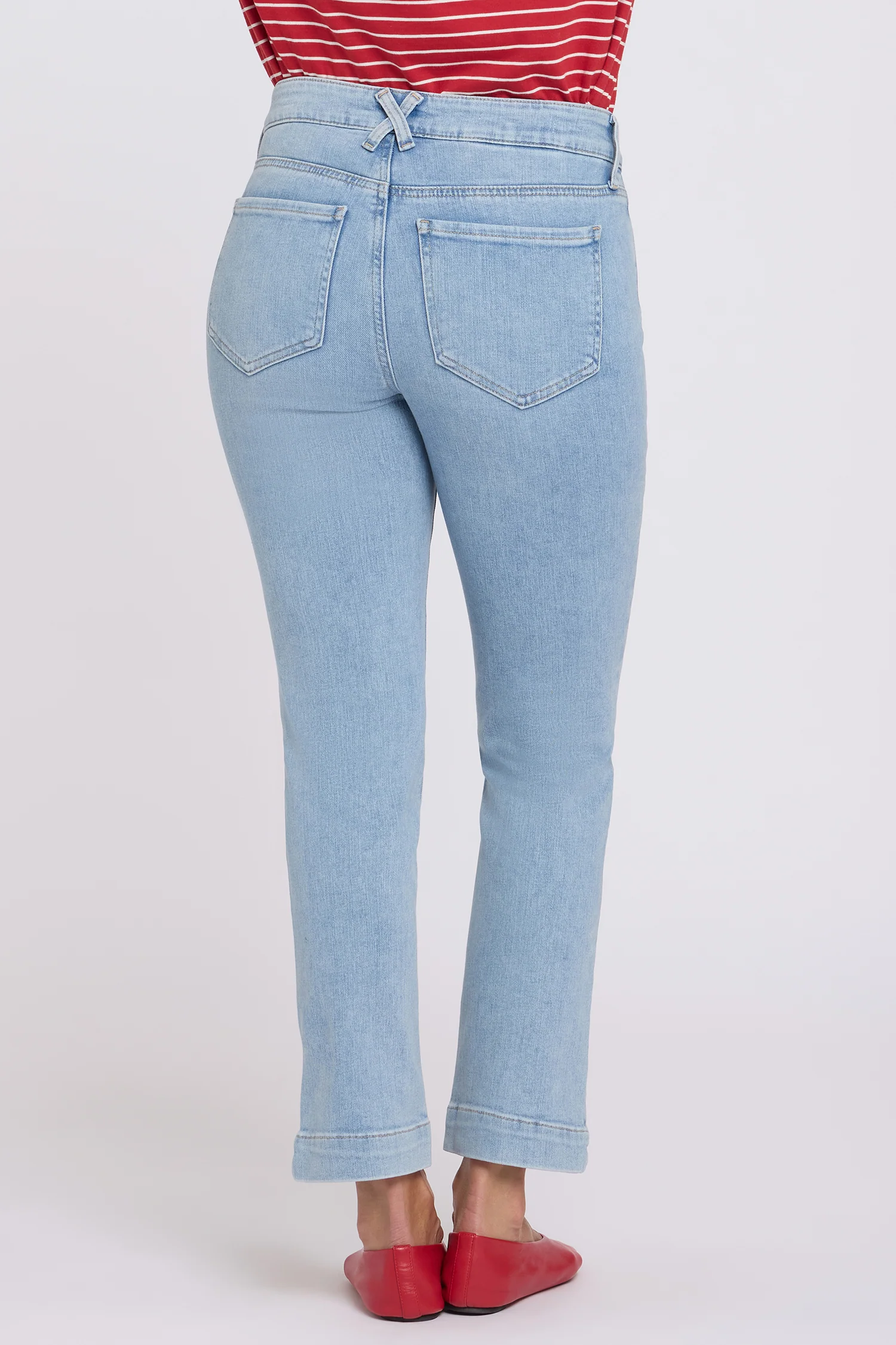 Sheri Slim Straight Ankle Jeans In Petite - Keys View - Image 3