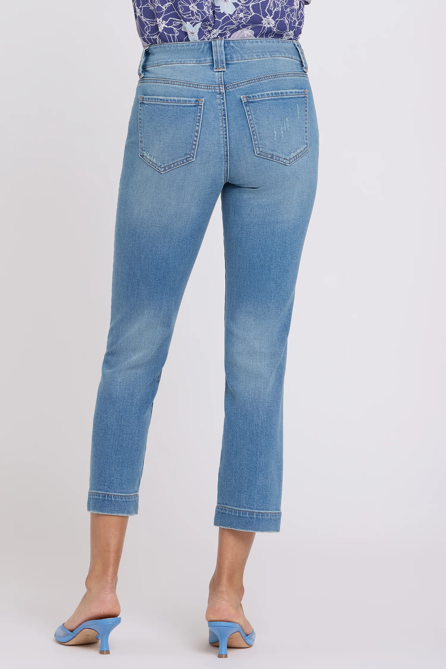 Sheri Slim Straight Ankle Jeans - Port Sea - Image 3
