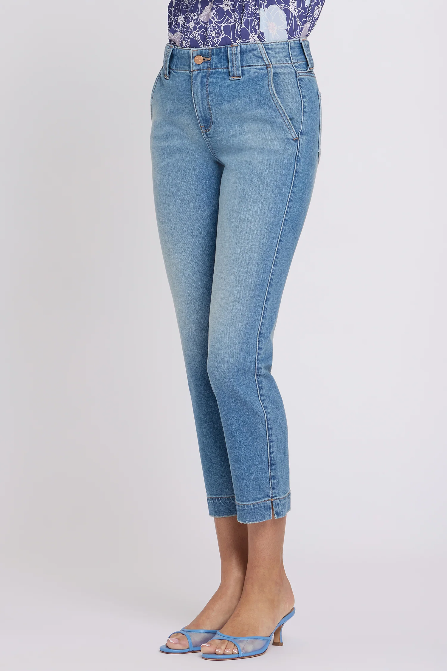 Sheri Slim Straight Ankle Jeans - Port Sea - Image 4
