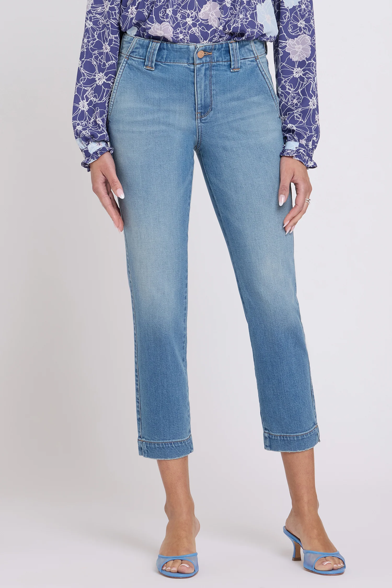 Sheri Slim Straight Ankle Jeans - Port Sea - Image 5