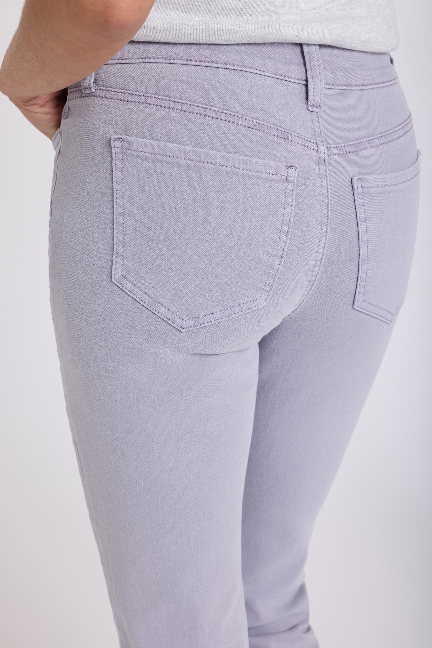 Sheri Slim Straight Ankle Jeans - Vintage Lavender - Image 5