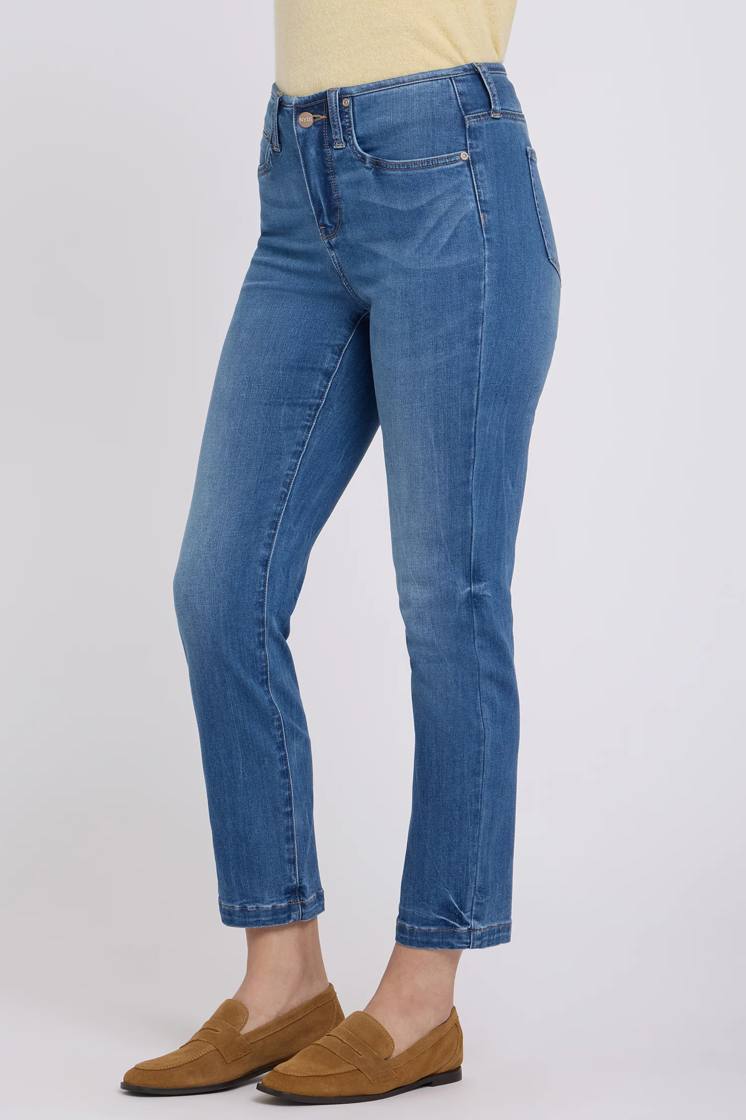 Sheri Slim Straight Ankle Jeans - Wild River - Image 4
