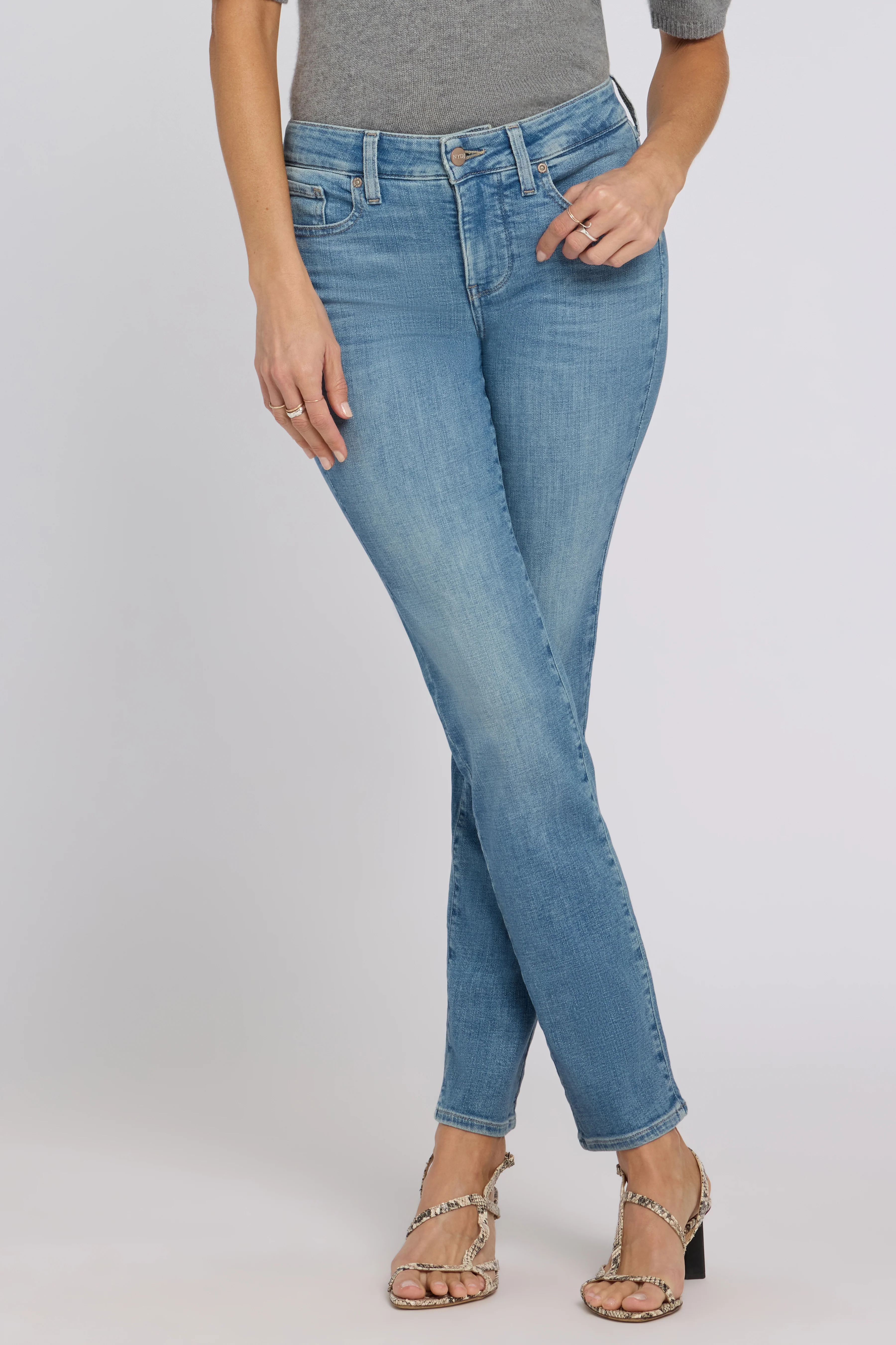 Sheri Slim Straight Jeans - Dawn Rock - Image 5