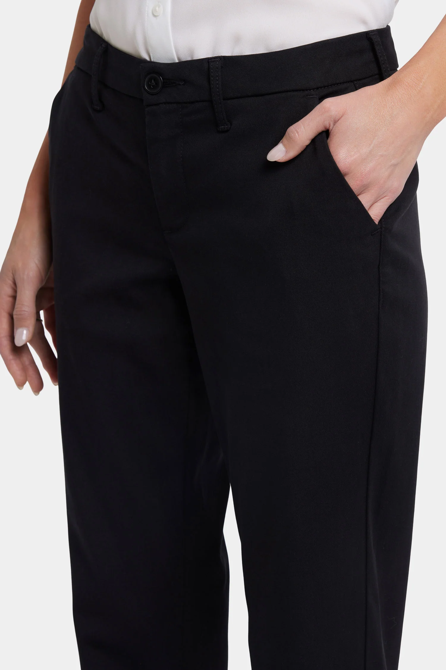 Sheri Slim Trouser Pants - Black - Image 6