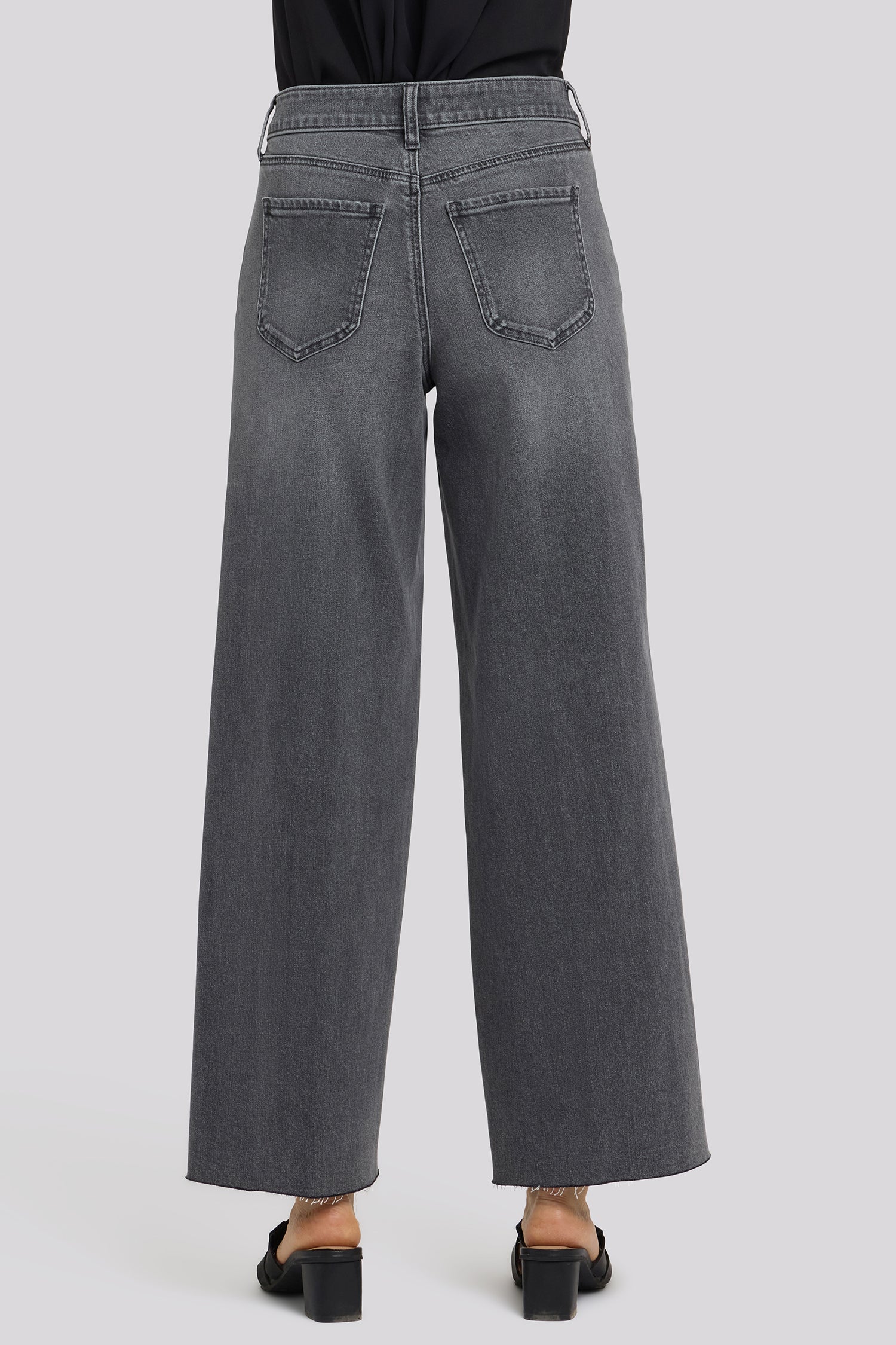 Simone Wide Leg Jeans - Dusty Ash - Image 6