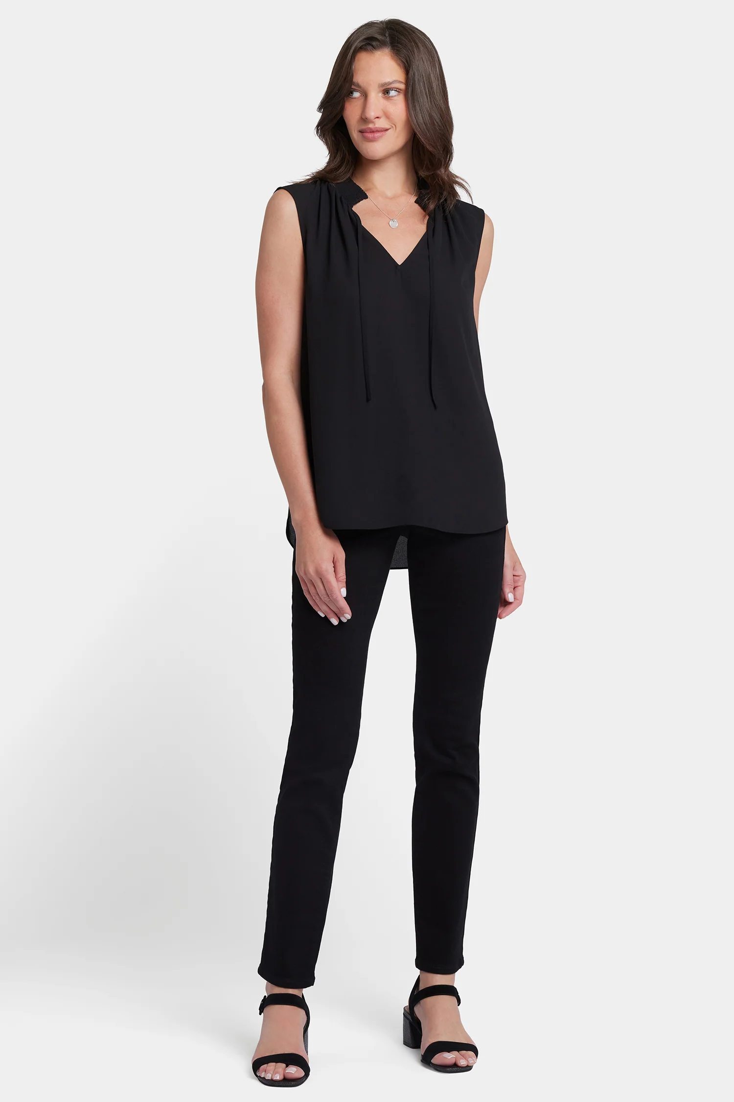 Sleeveless Gemma Blouse - Black - Image 5