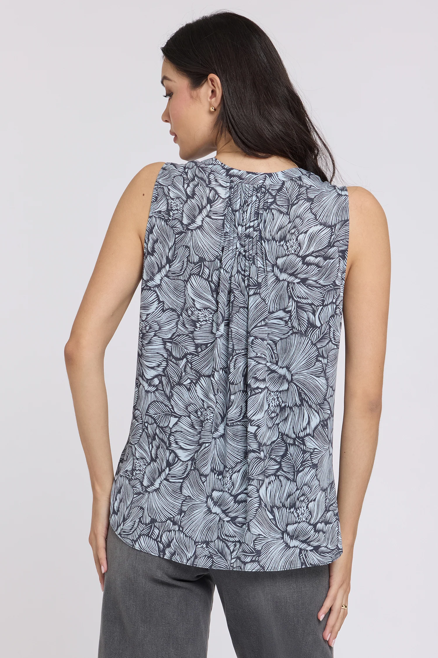 Sleeveless Pintuck Blouse - Aria Arabesque - Image 6