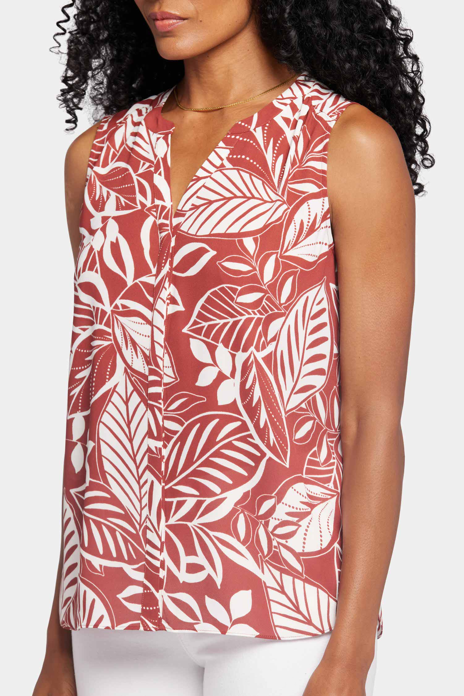 Sleeveless Pintuck Blouse  - Arianna - Image 6