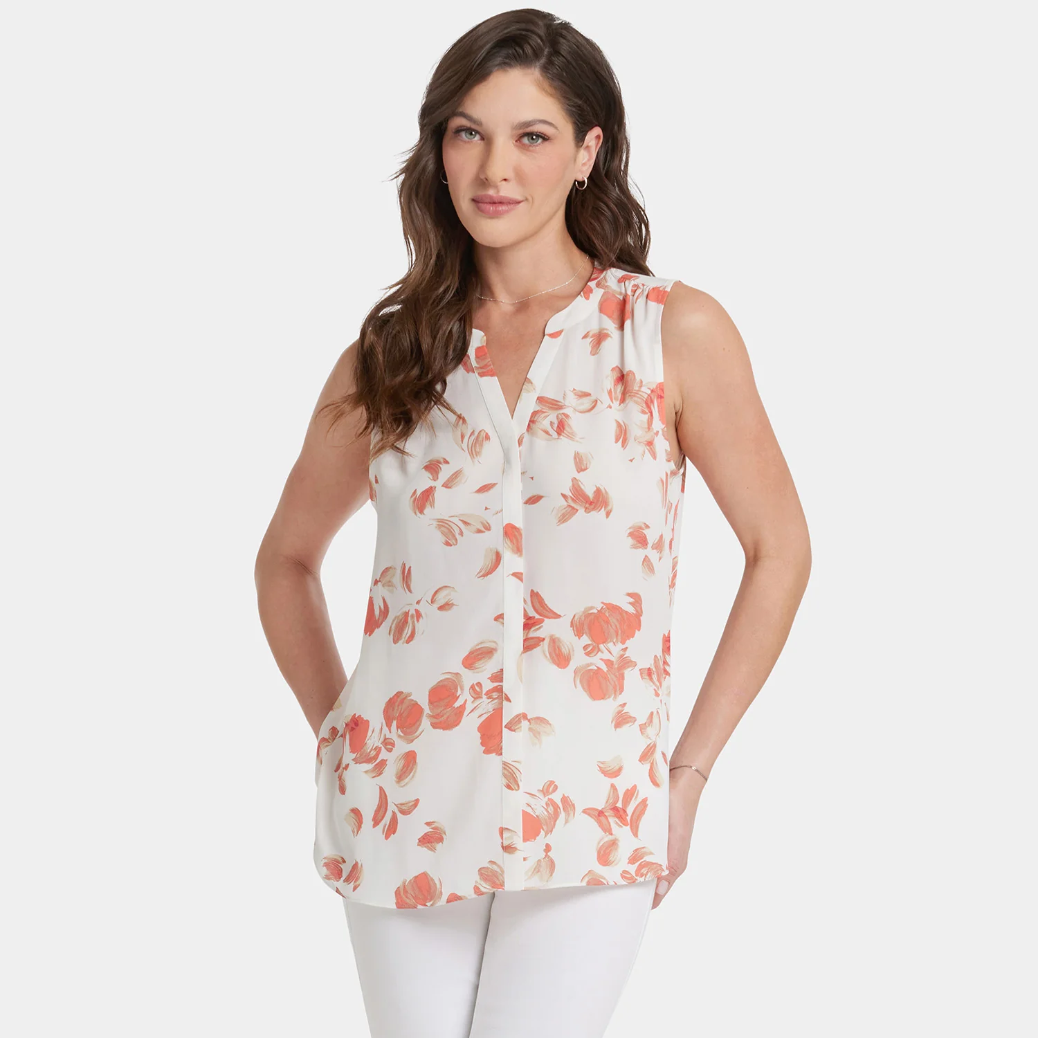 Sleeveless Pintuck Blouse  - Aurora - Image 7