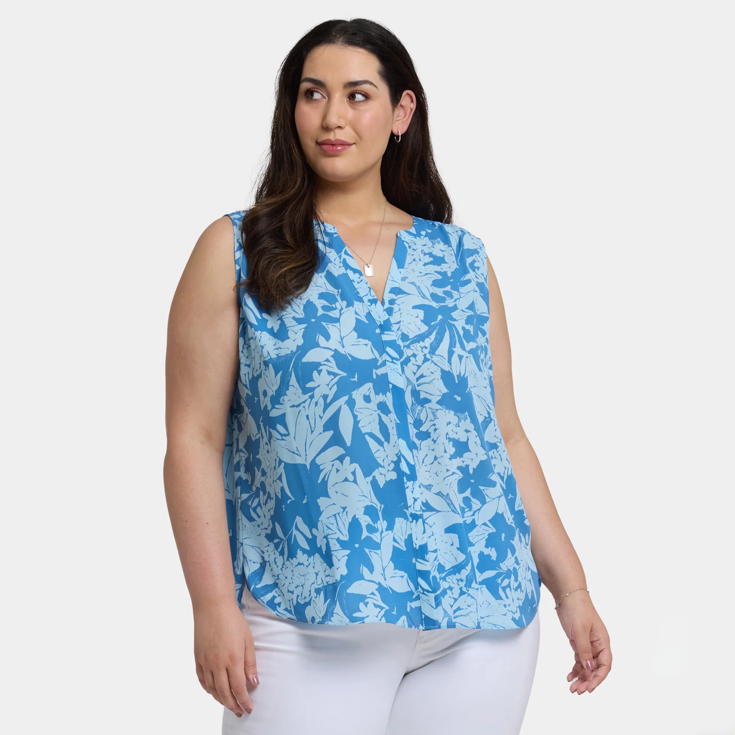 Sleeveless Pintuck Blouse In Plus Size - Bellavista - Image 6