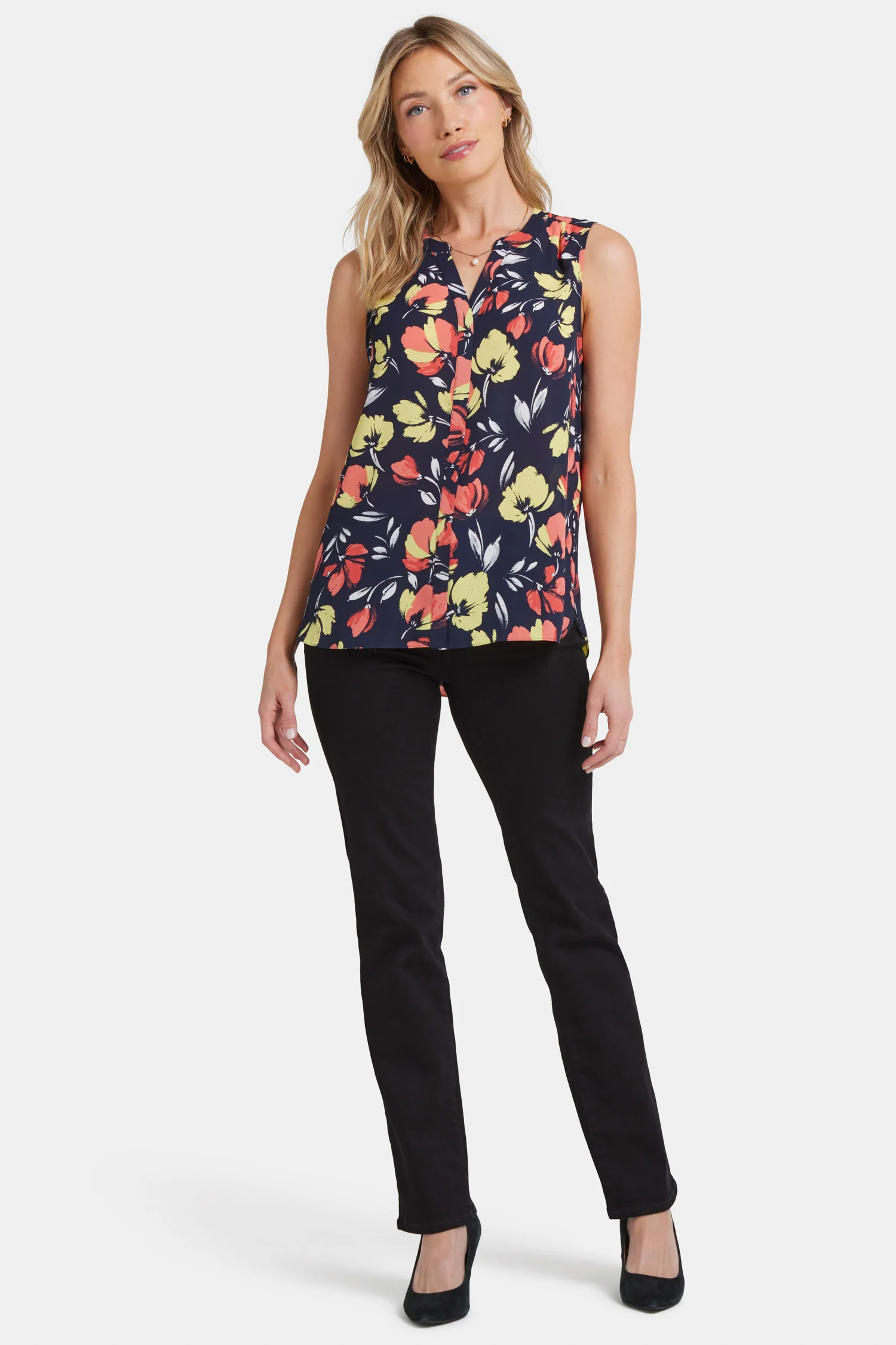 Sleeveless Pintuck Blouse  - Isla Blooms - Image 5