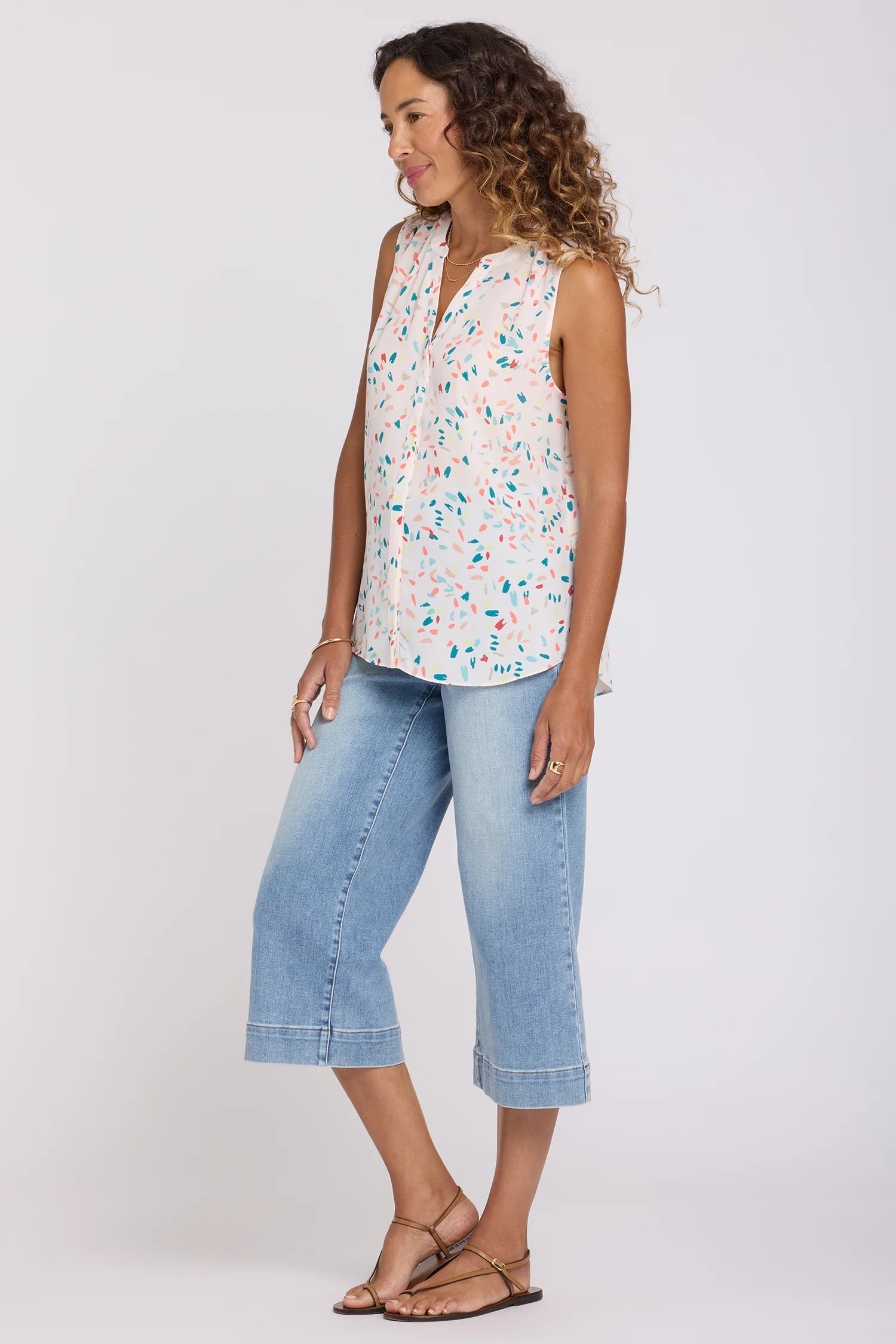 Sleeveless Pintuck Blouse - Jubilee - Image 3