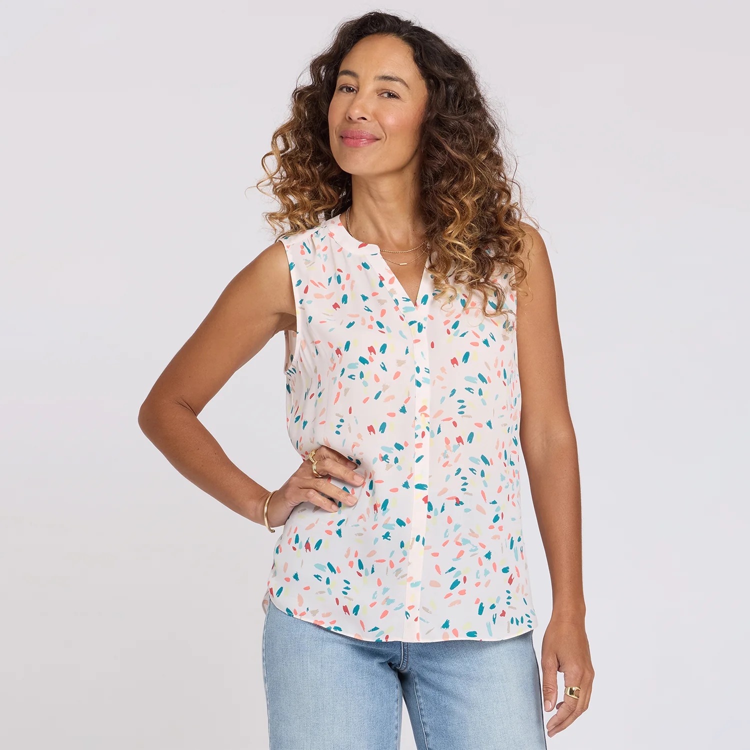 Sleeveless Pintuck Blouse - Jubilee - Image 6