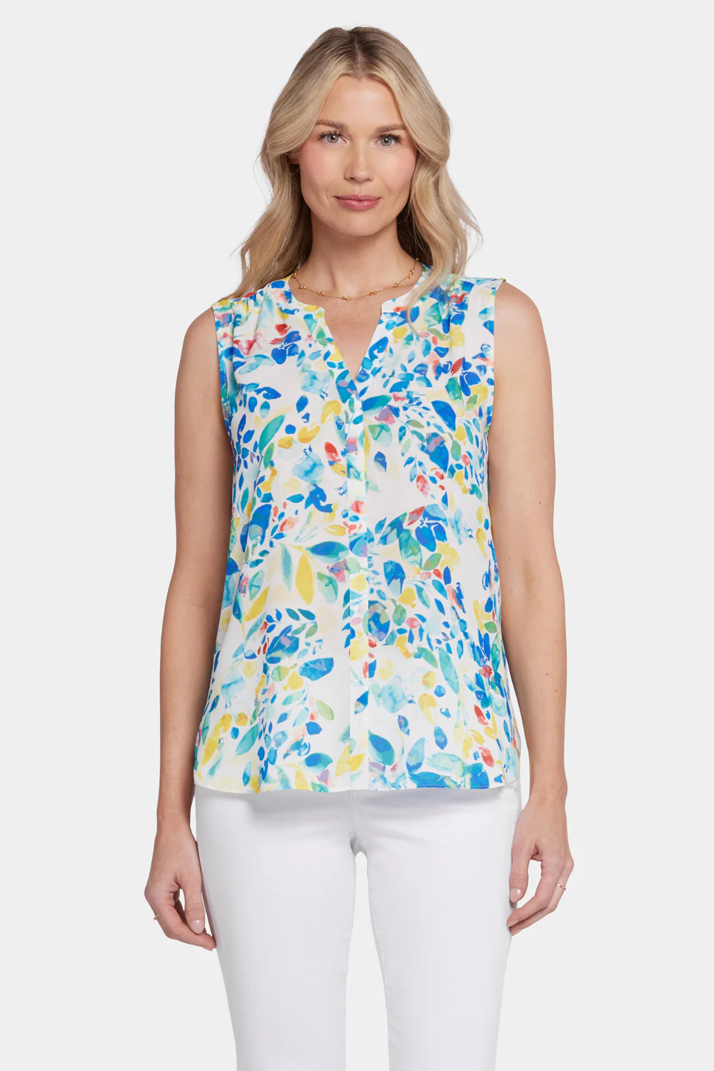Sleeveless Pintuck Blouse  - Willow Springs