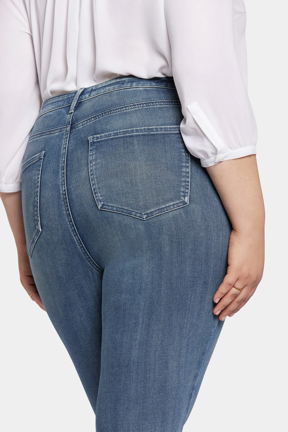 Slim Bootcut Ankle Jeans In Plus Size - Prelude - Image 6